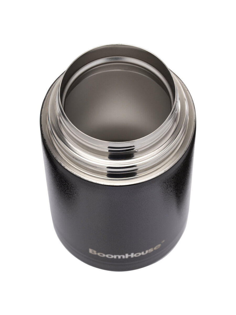 Термос BoomHouse для чая кофе еды 1 литр с широким горлом и ручкой походный - фото 6