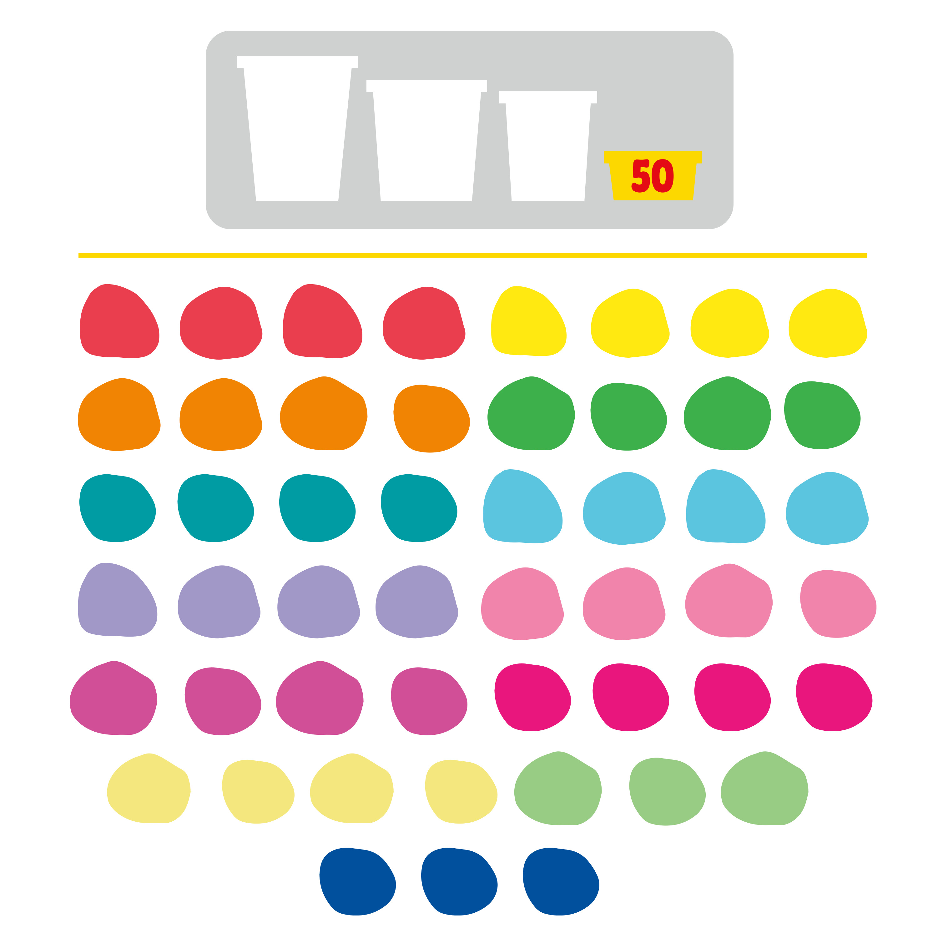 Масса для лепки Hasbro Play Doh 50шт. Супер-радуга - фото 6