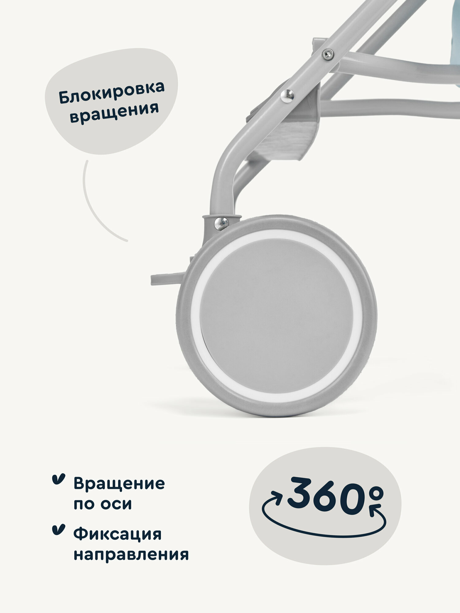 Коляска прогулочная Junion Bebocabra голубой - фото 12