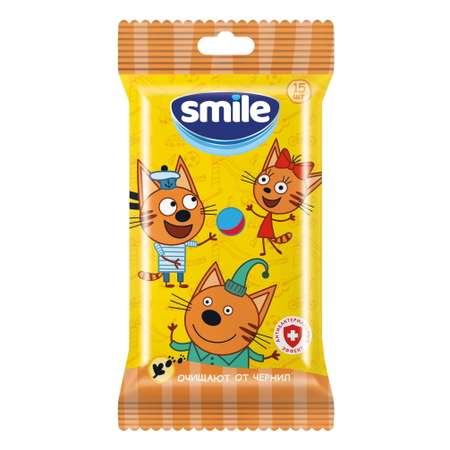 Влажные салфетки Smile 15 шт.