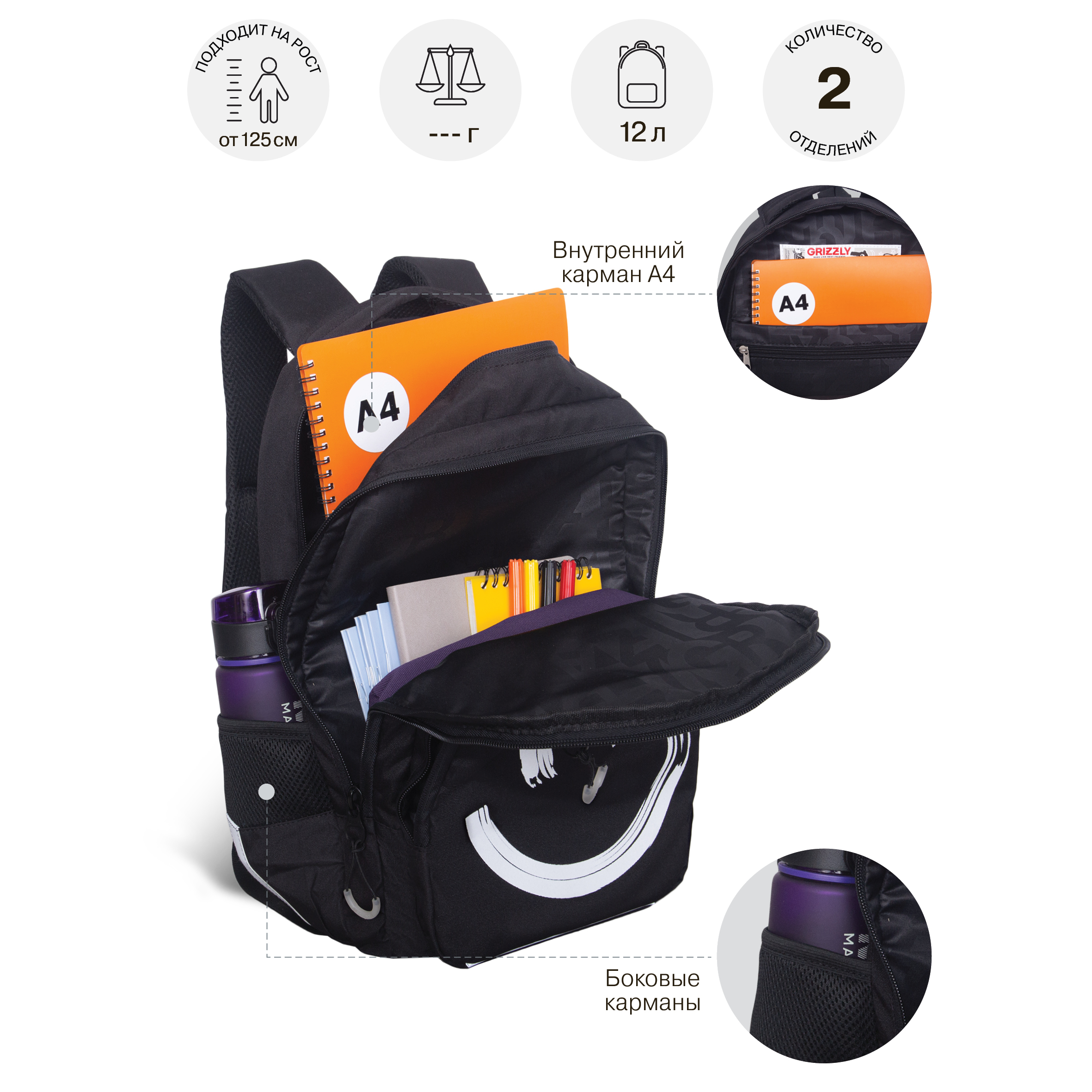 Рюкзак Grizzly для мальчика - фото 7