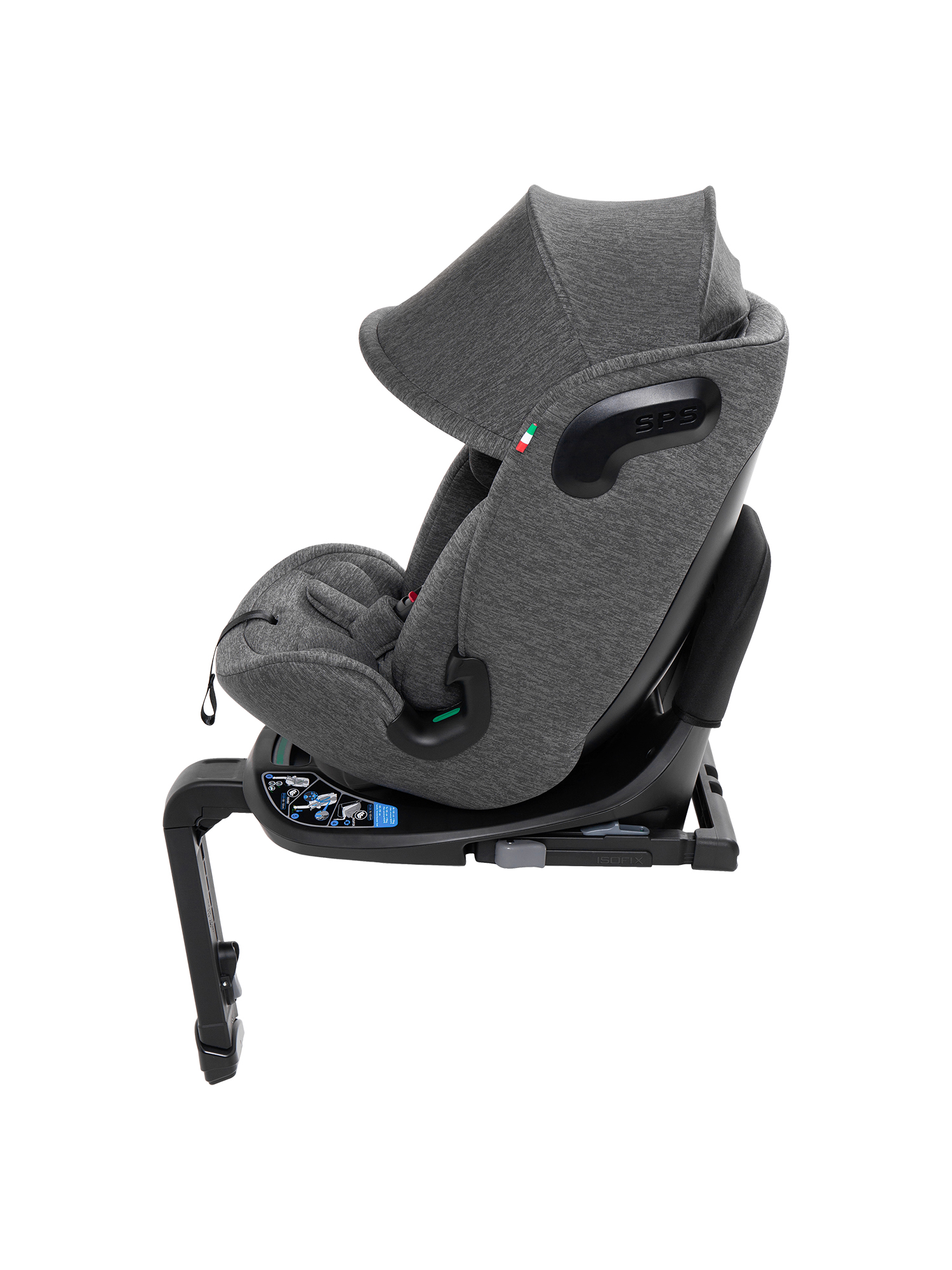 Автокресло Sweet Baby Voyager P12 Pro Grey Isofix 0+/1/2/3 (0-36 кг) серый - фото 28