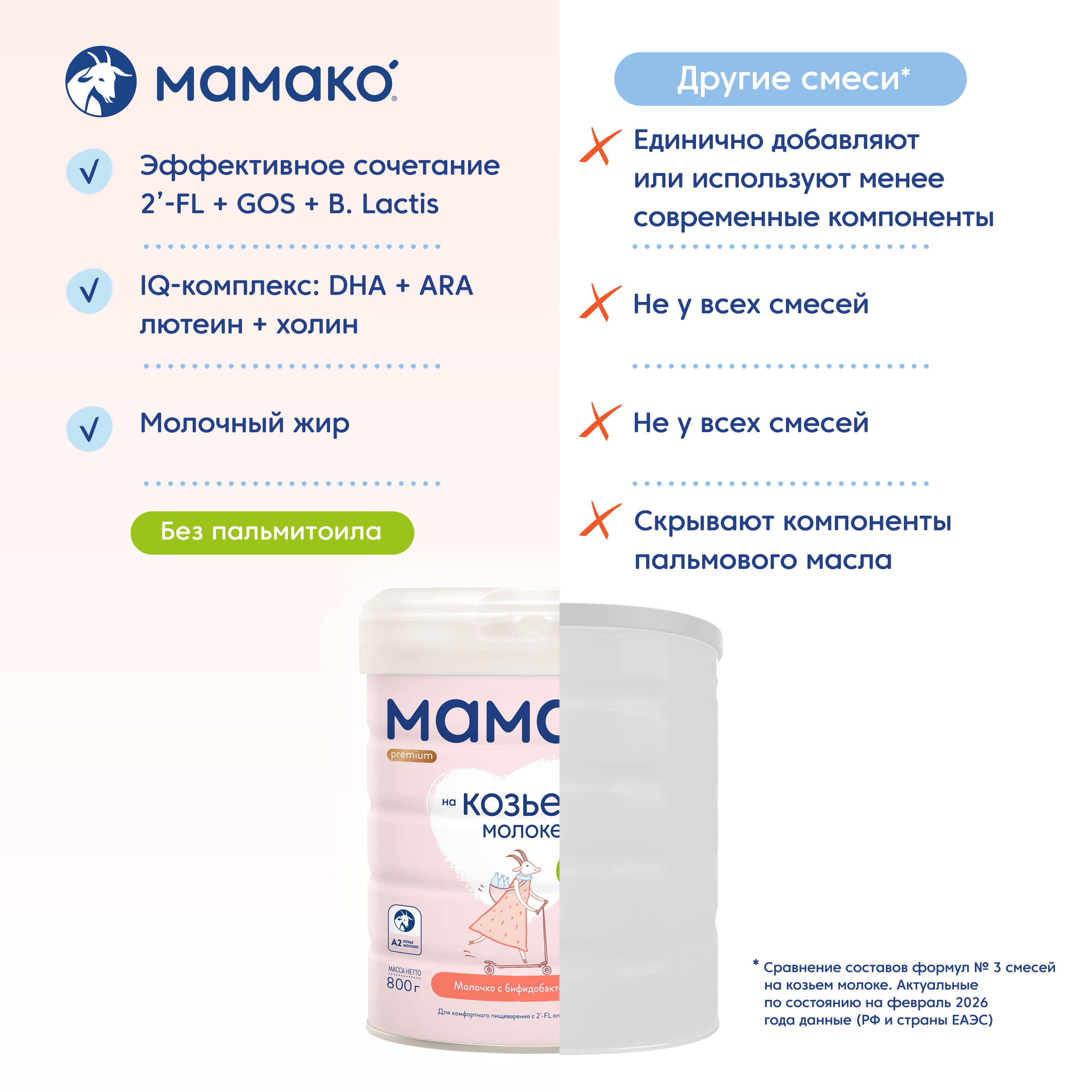 Смесь Мамако 3 Premium на козьем молоке 800г с 12месяцев - фото 12