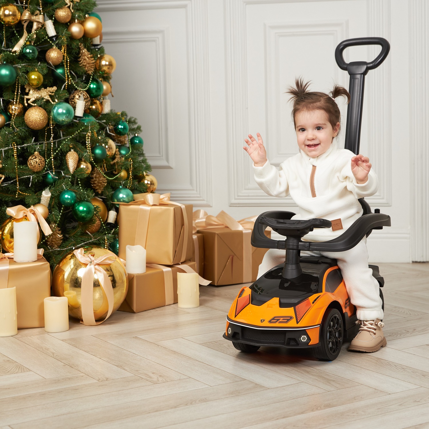 Пушкар BabyCare Lamborghini с ручкой - фото 19