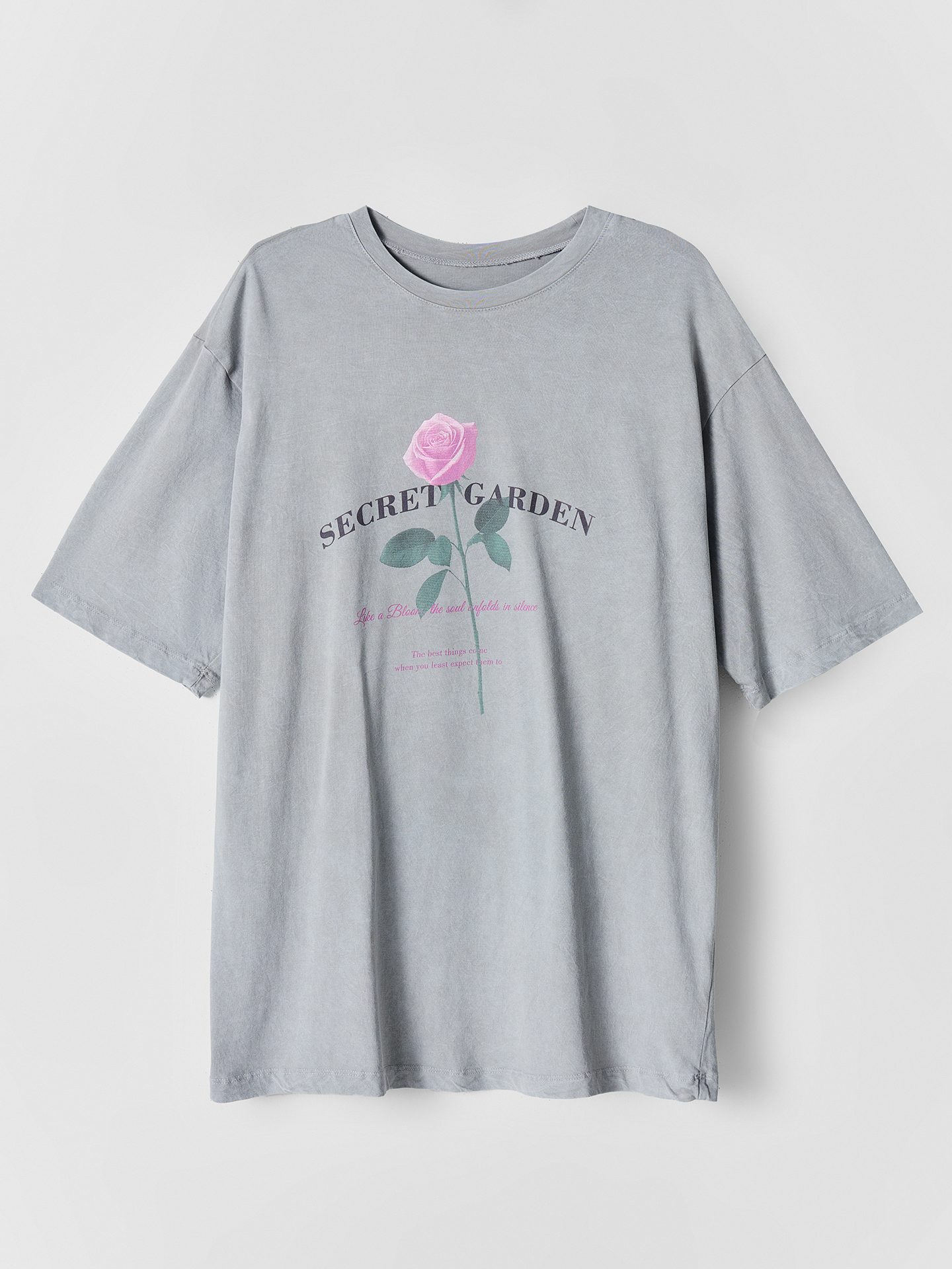Пижама Mark Formelle (Марк Формэль) 592596-1/ACID WASH пепельный +печать - фото 5