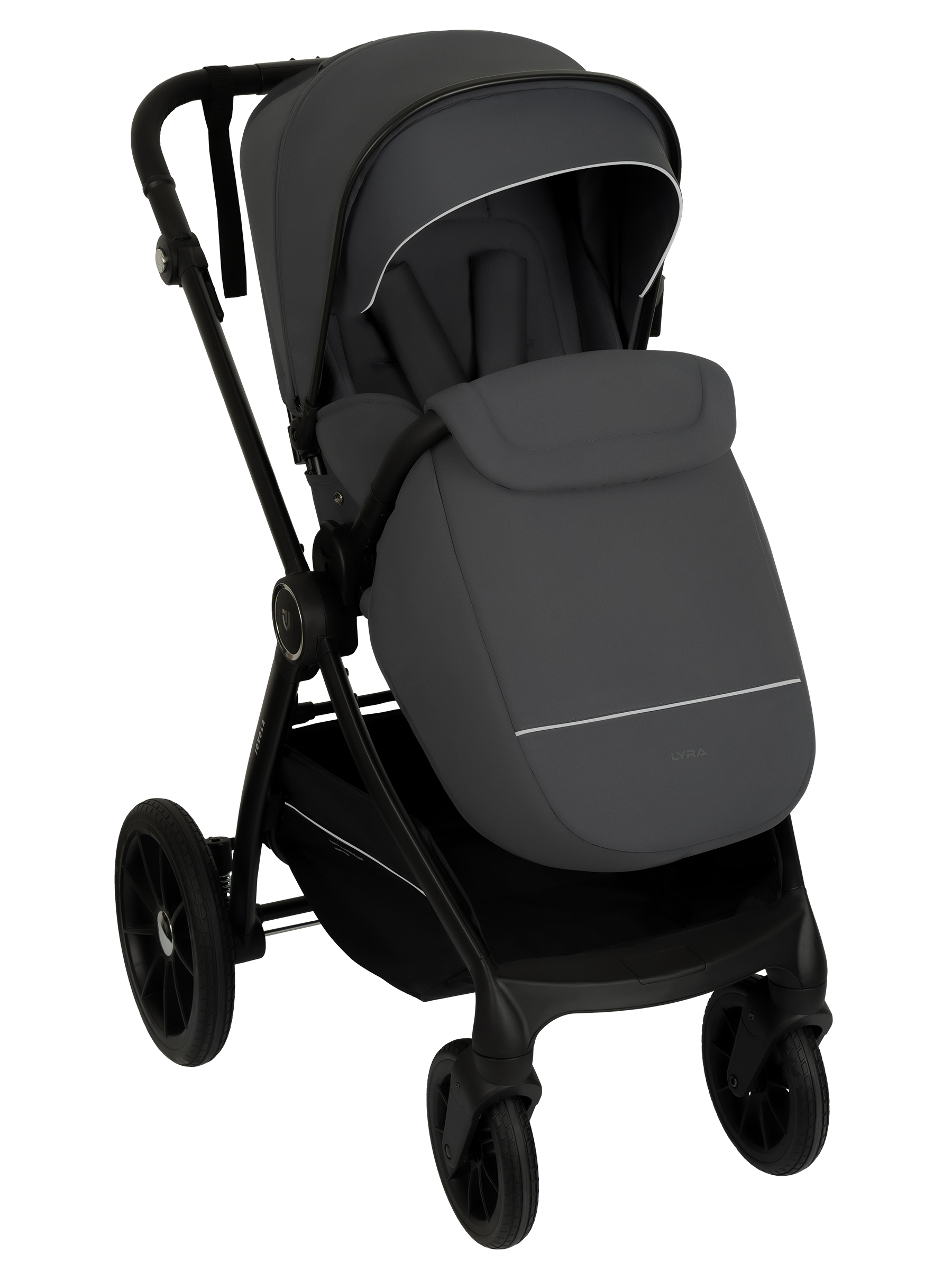 Коляска прогулочная JOVOLA LYRA серый - фото 18