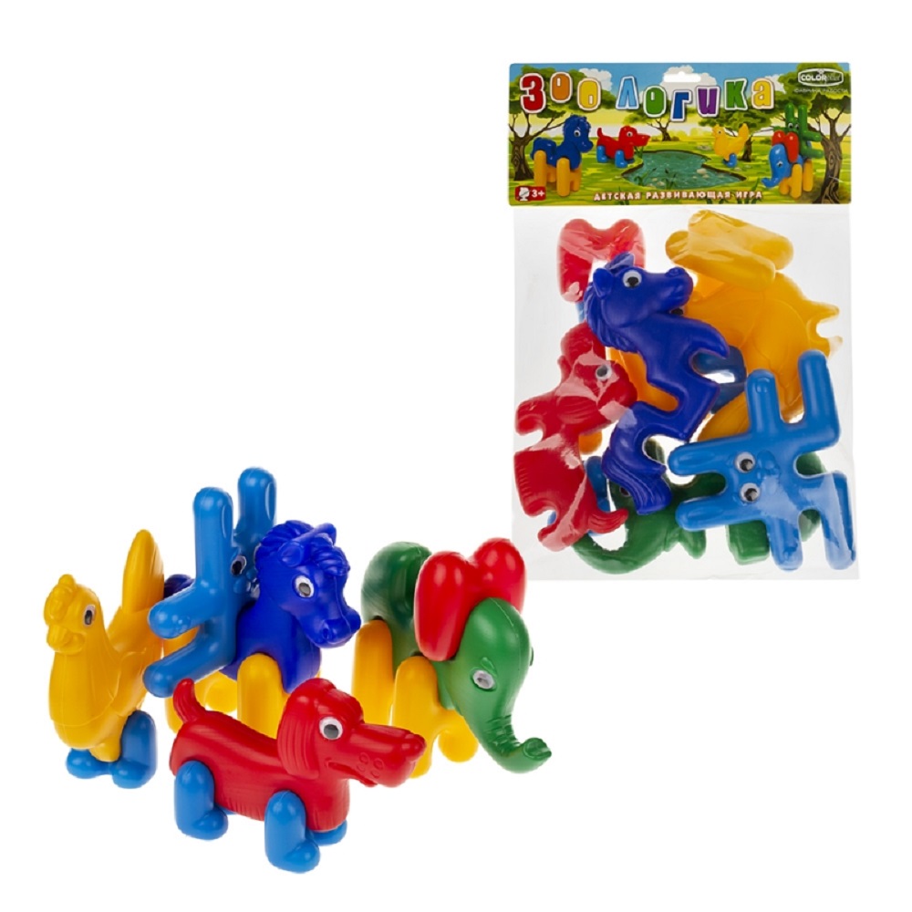 Конструктор Colorplast Зоо-Логика зверюшки - фото 2