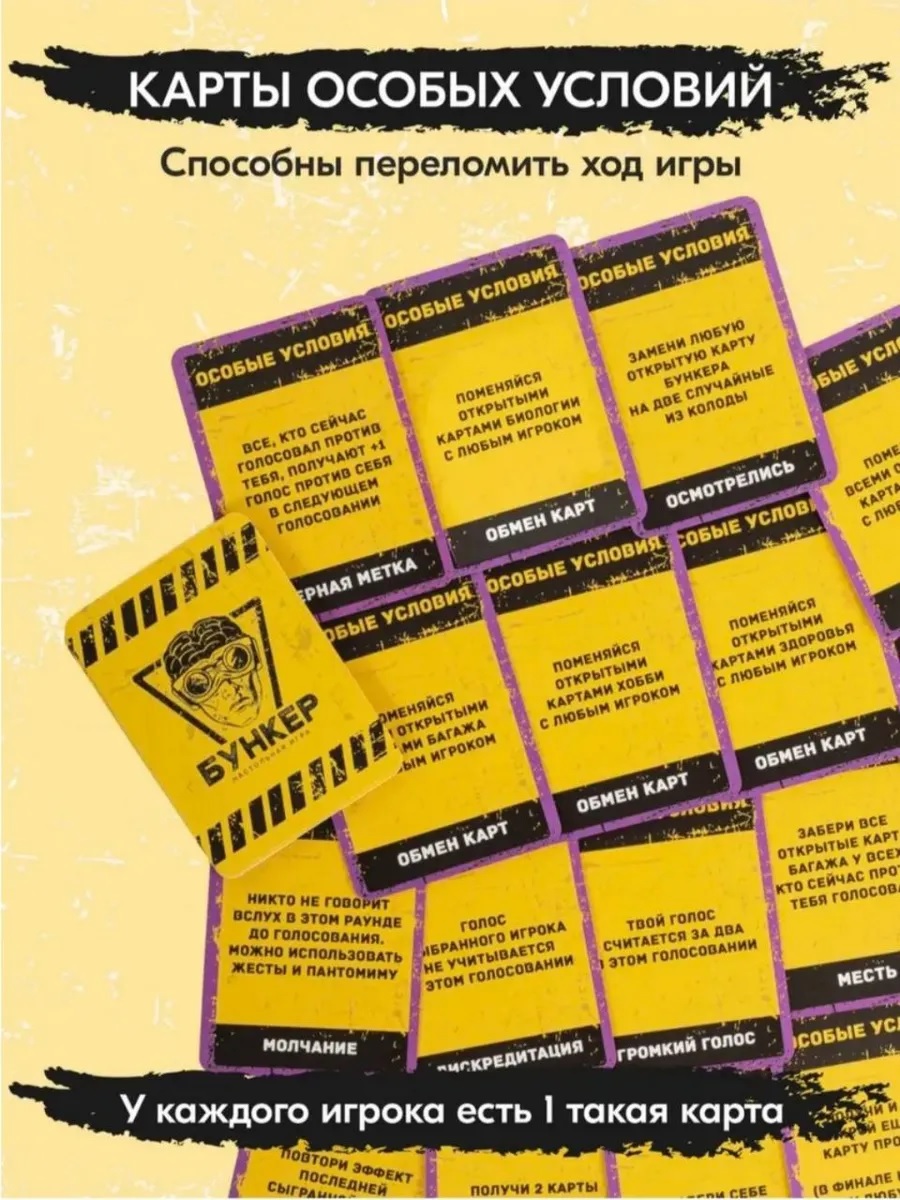 Настольная игра ТОТОША БУНКЕР-Б игра для компании 12+ - фото 7