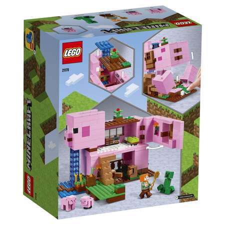 Конструктор LEGO Minecraft Дом-свинья блочный
