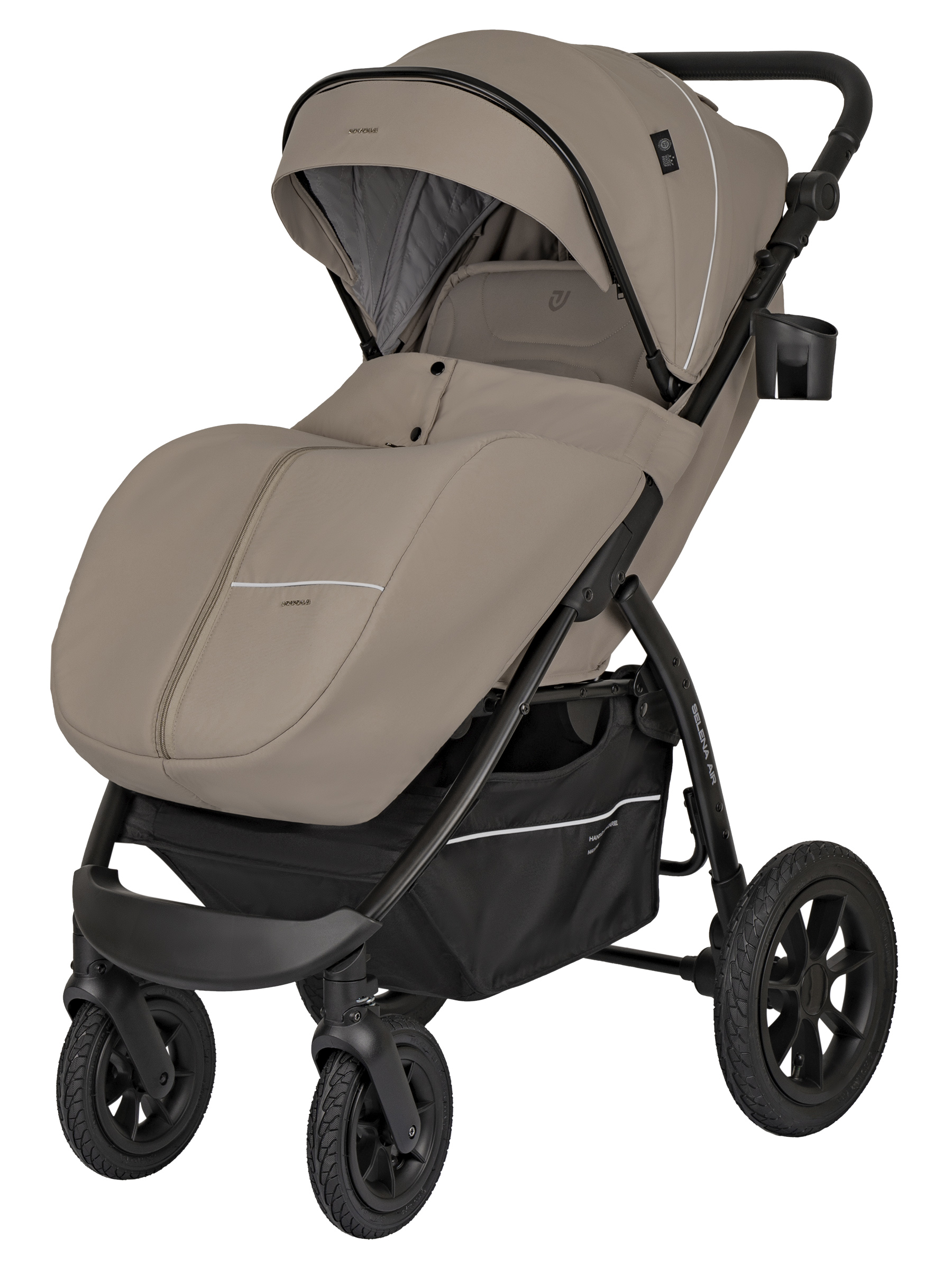 Коляска прогулочная JOVOLA SELENA Air 2025 с сумкой бежевый - фото 14