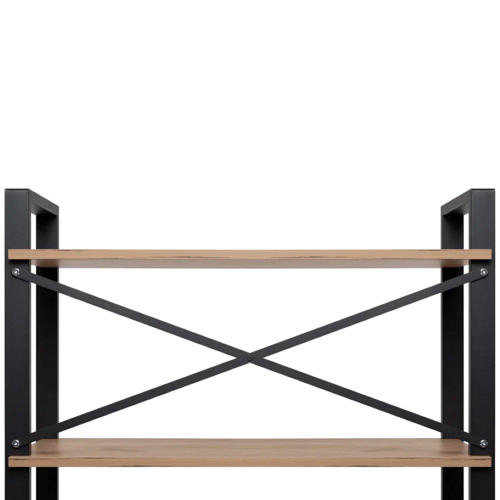 Стеллаж Leset Стилвуд 136 Черный/Дуб крафт золотой - фото 10