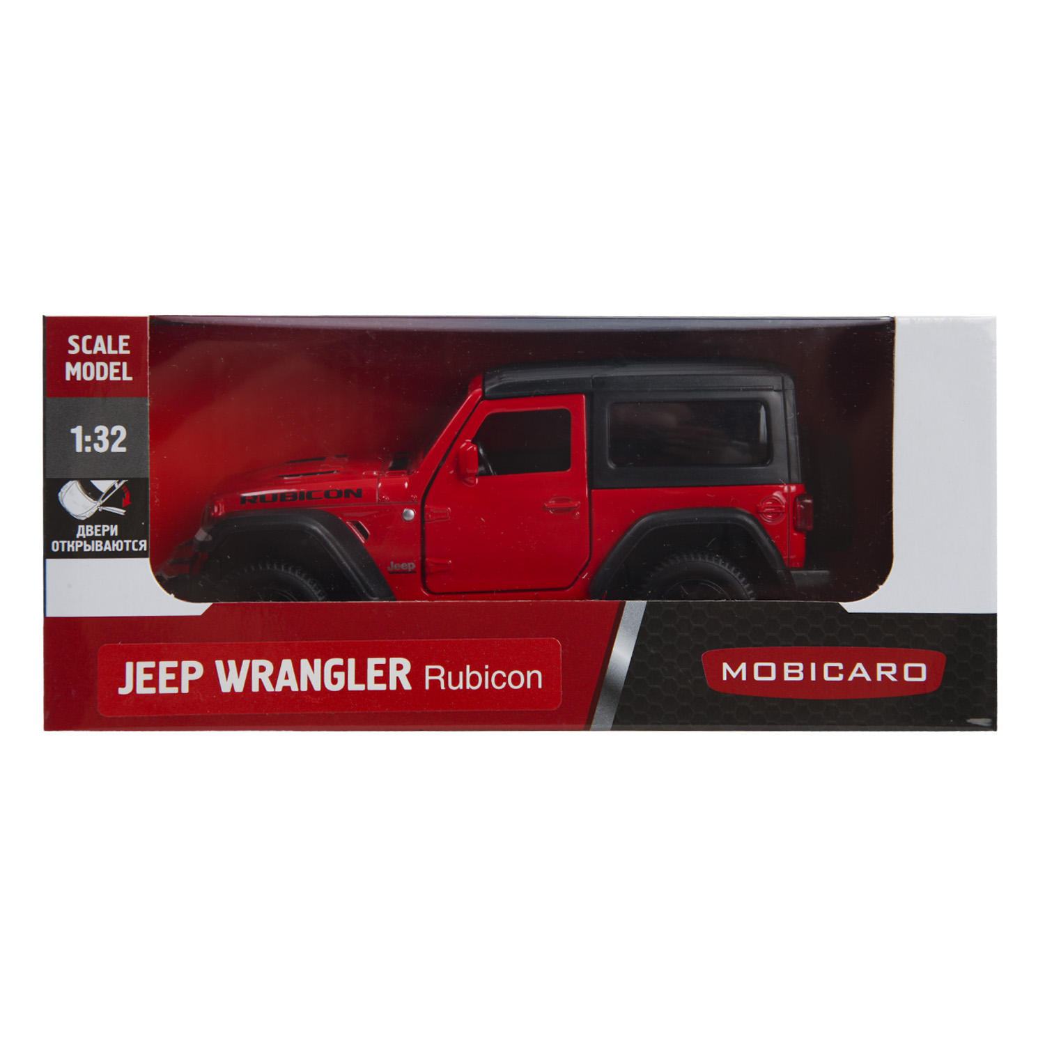 Автомобиль Mobicaro Jeep Rubicon Open Top 1:32 в ассортименте 544060(B) - фото 2