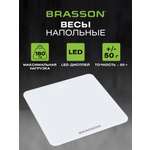 Весы напольные электронные BRASSON точные до 180 кг с дисплеем