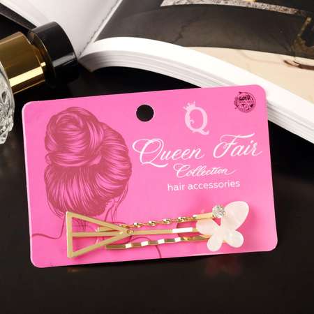Заколка Queen fair Бабочка 3 шт.