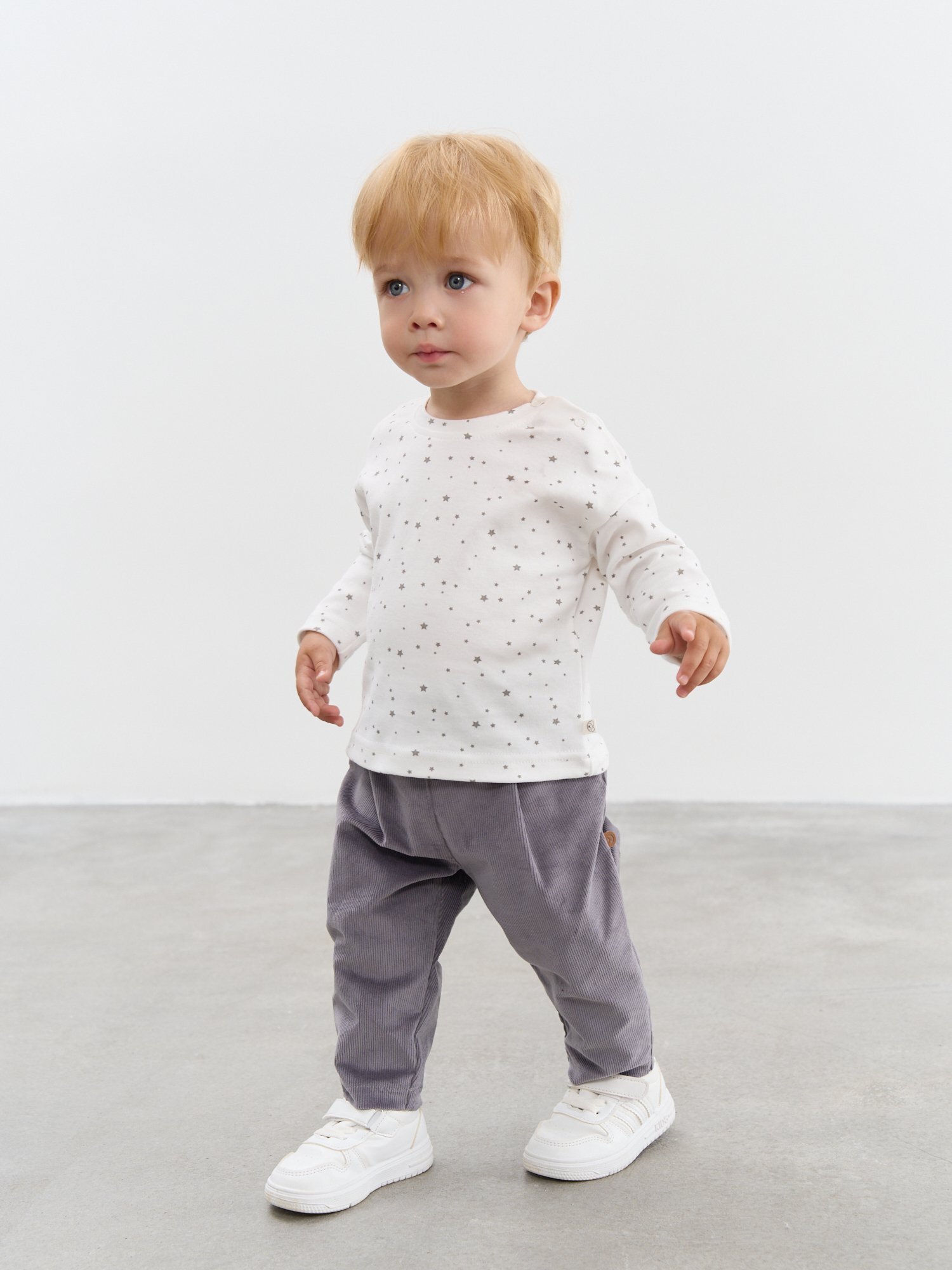 Лонгслив BUNGLY 1R9098/Серые звезды - фото 2