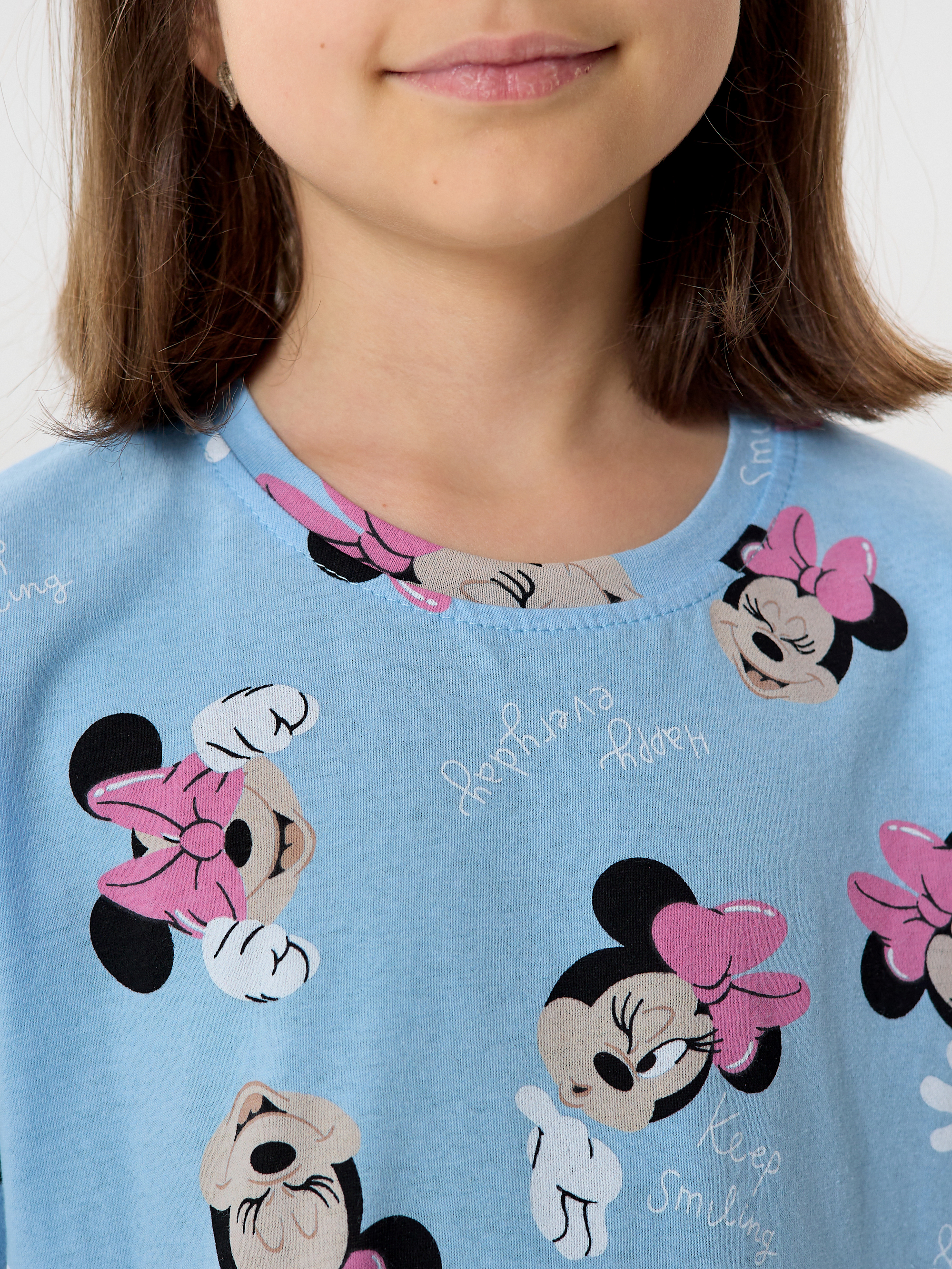 Cорочка ночная YAXX 003--Туника микки/голубой (К) - фото 6