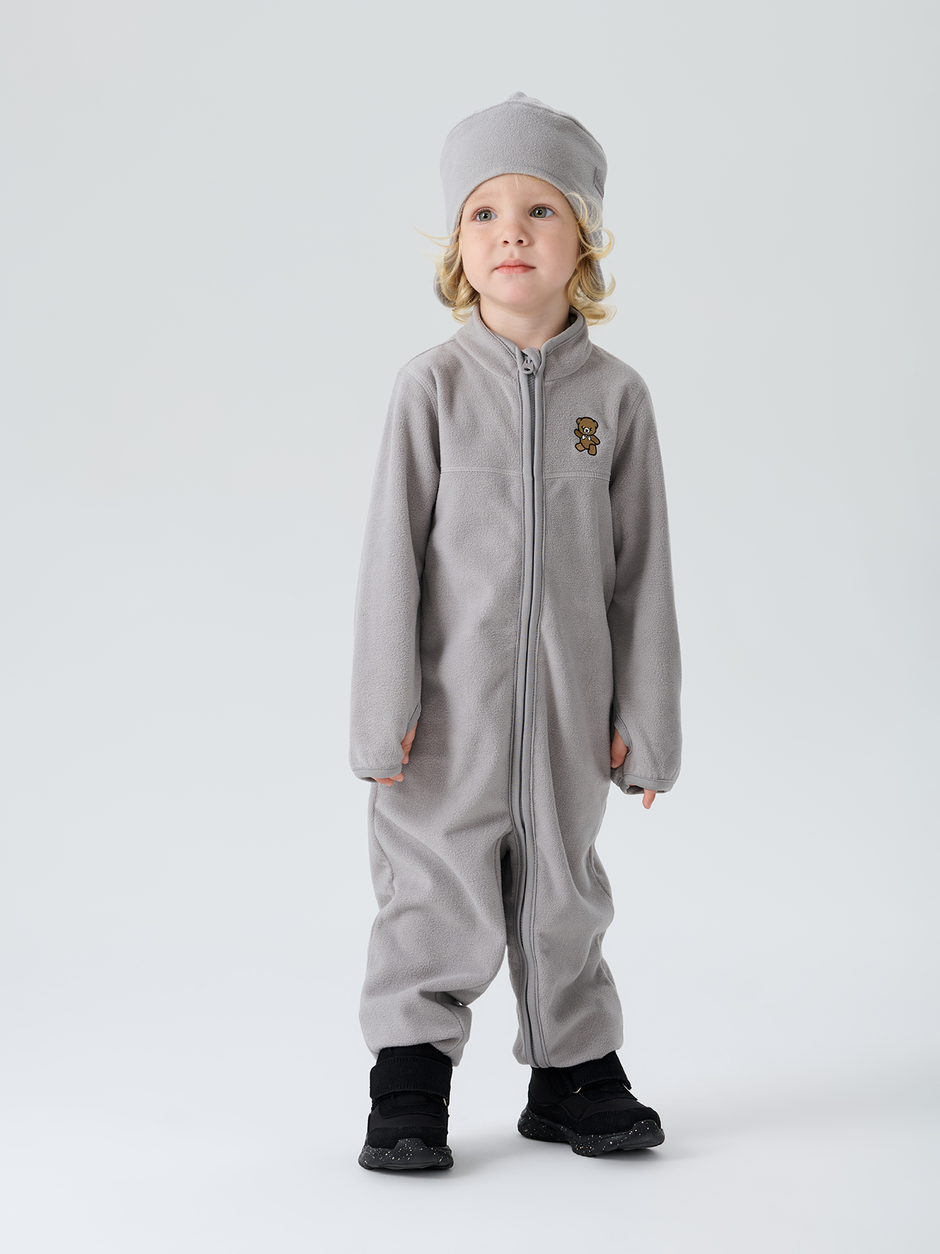 Комбинезон Happy Baby 89104_grey/80–86 - фото 1