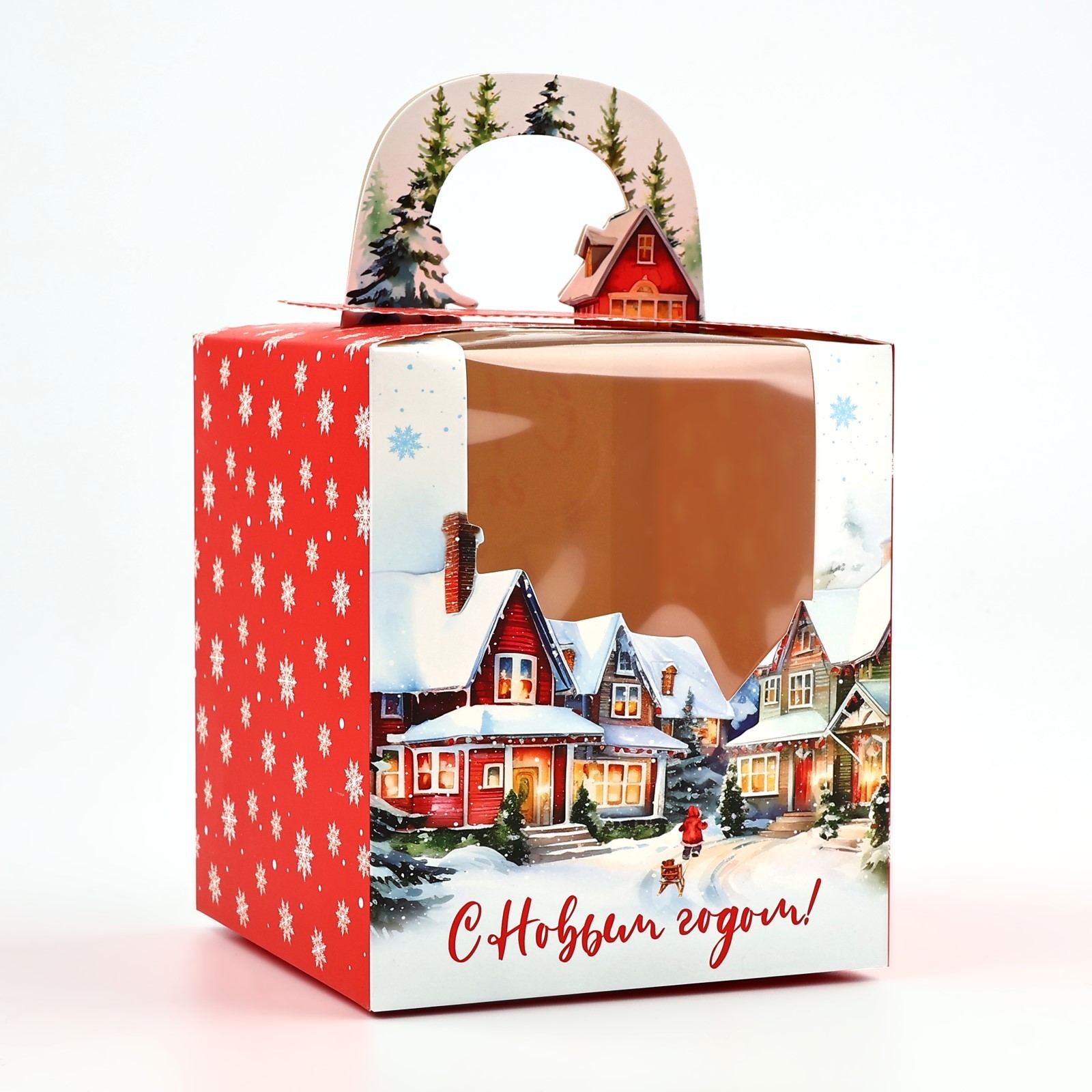 Коробка сборная Дарите Счастье "Город", 14 х 16 х 14 см - фото 2