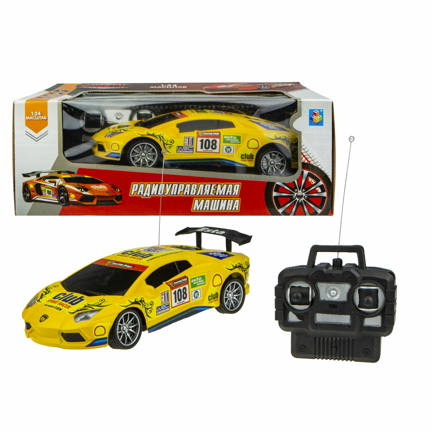 Автомобиль РУ 1TOY 1:24 - фото 1