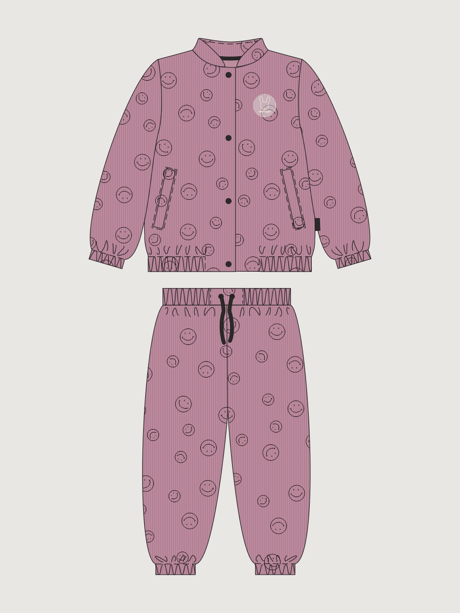 Костюм NIKASTYLE 7л9226 ягодный мусс - фото 2