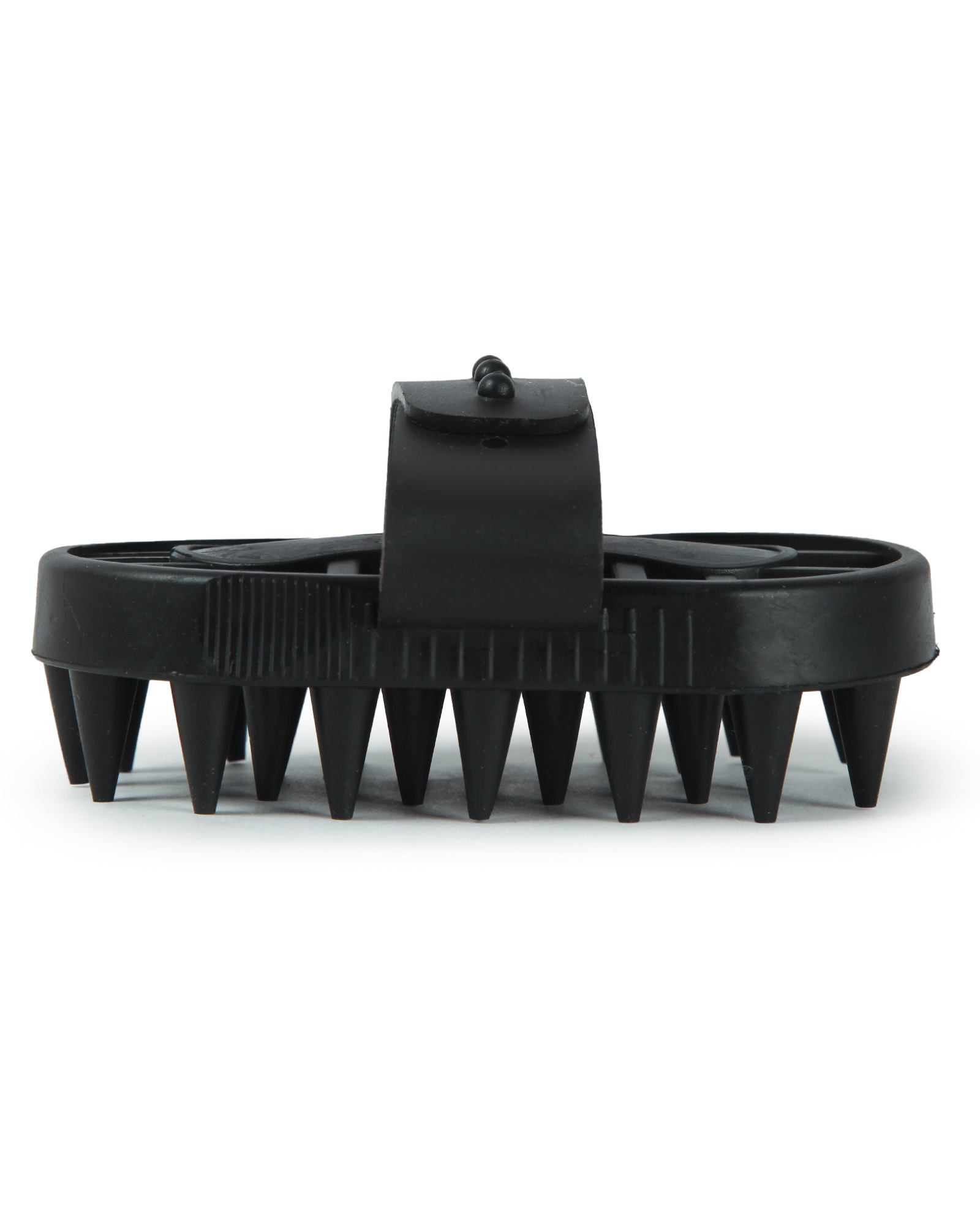 Щётка-массажёр Barbaks из термопластичной резины для ухода за питомцем черная 12.5*6.6см - фото 4