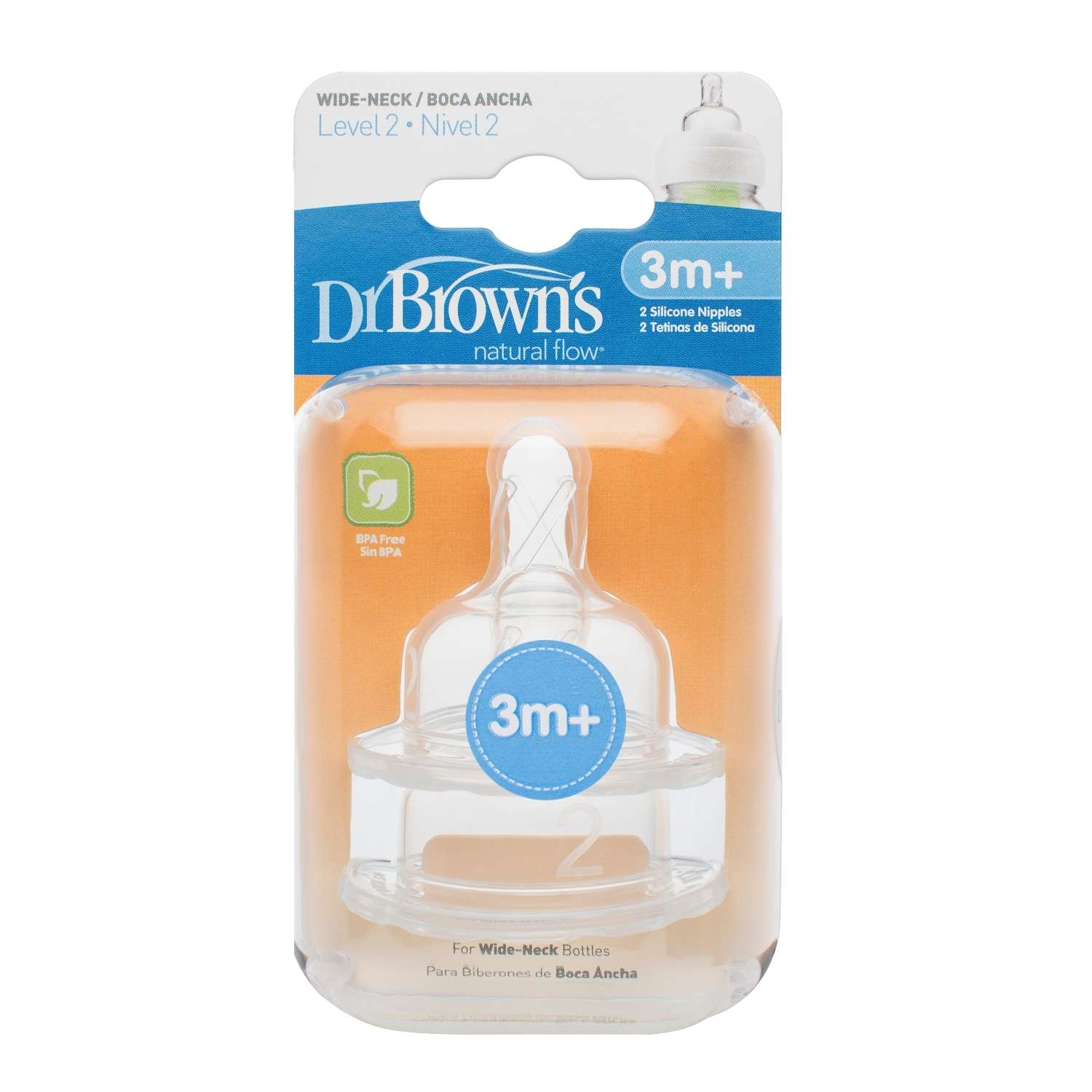 Соска Dr Browns силикон 2 шт. - фото 2