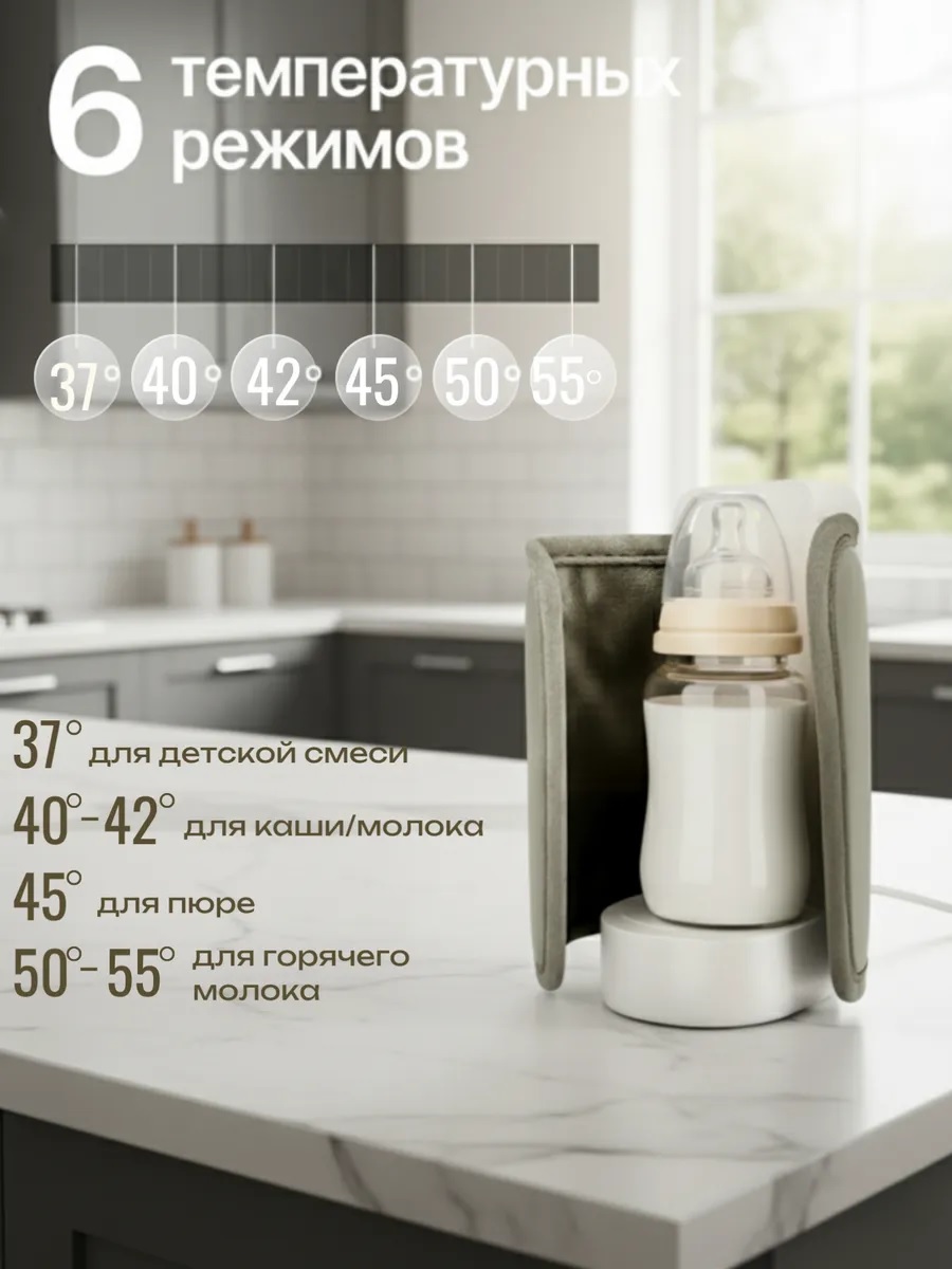 Подогреватель ТОТОША Портативный c USB для бутылок - фото 3