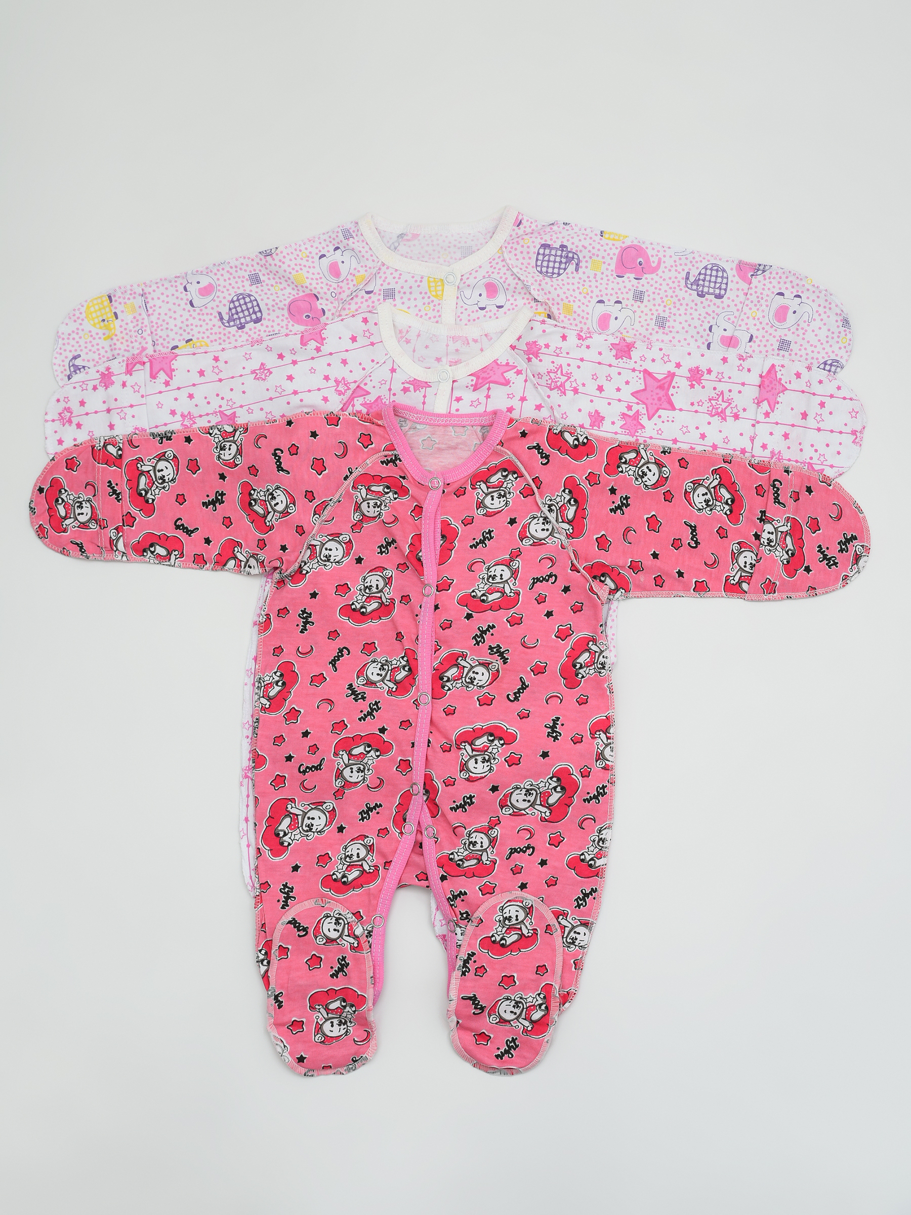 Комбинезон 3 шт IVANOVO KIDS КЗ-013-девочка - фото 1