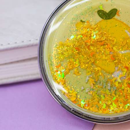 Зеркало карманное iLikeGift Fuit lemon yellow с увеличением