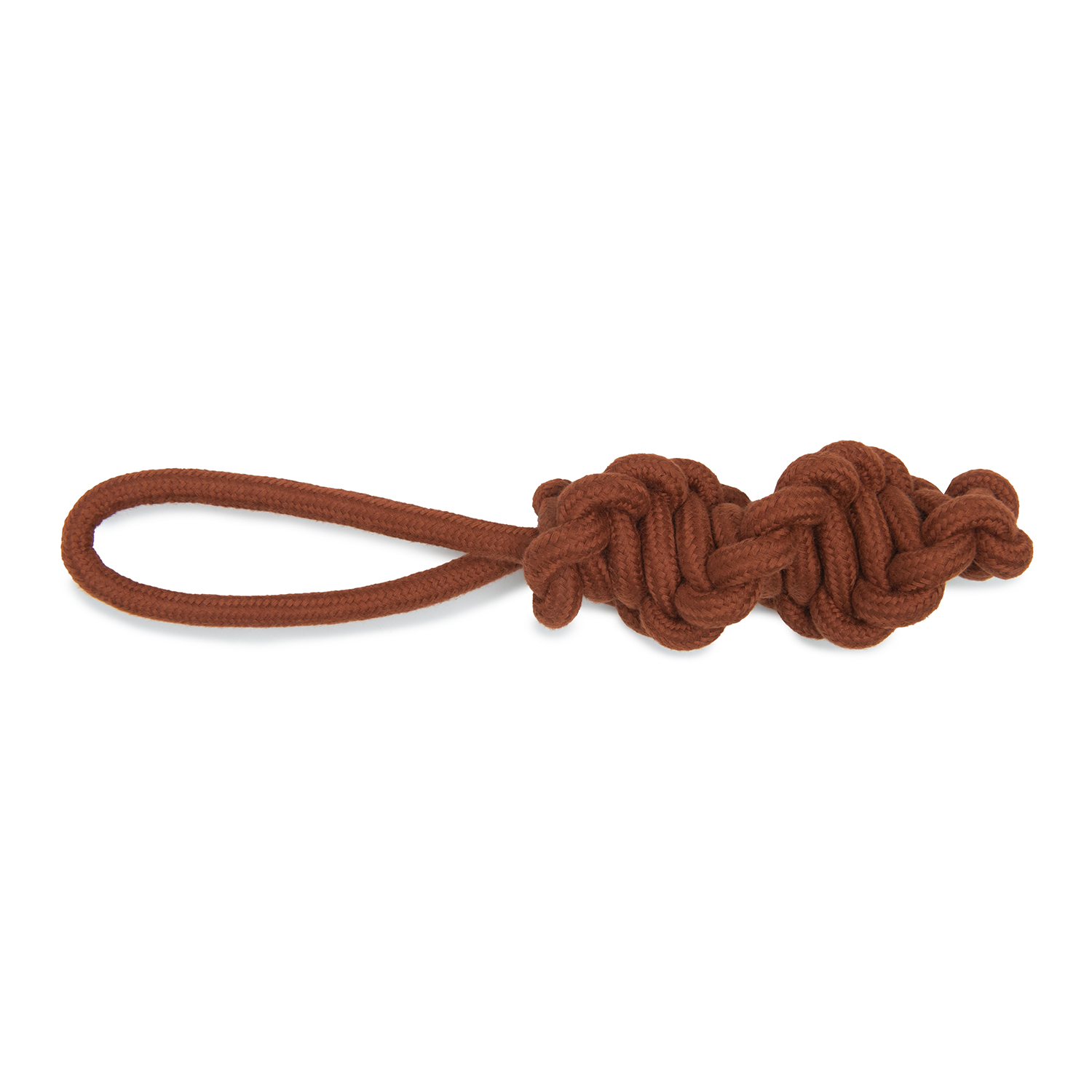 Игрушка для собак Barbaks Канат с петлёй коричневый 34см - фото 3