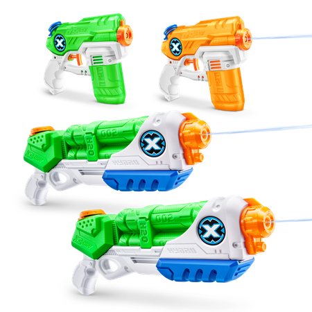 Бластер водный Zuru XSHOT  Water Ворфейс набор из 4 штук