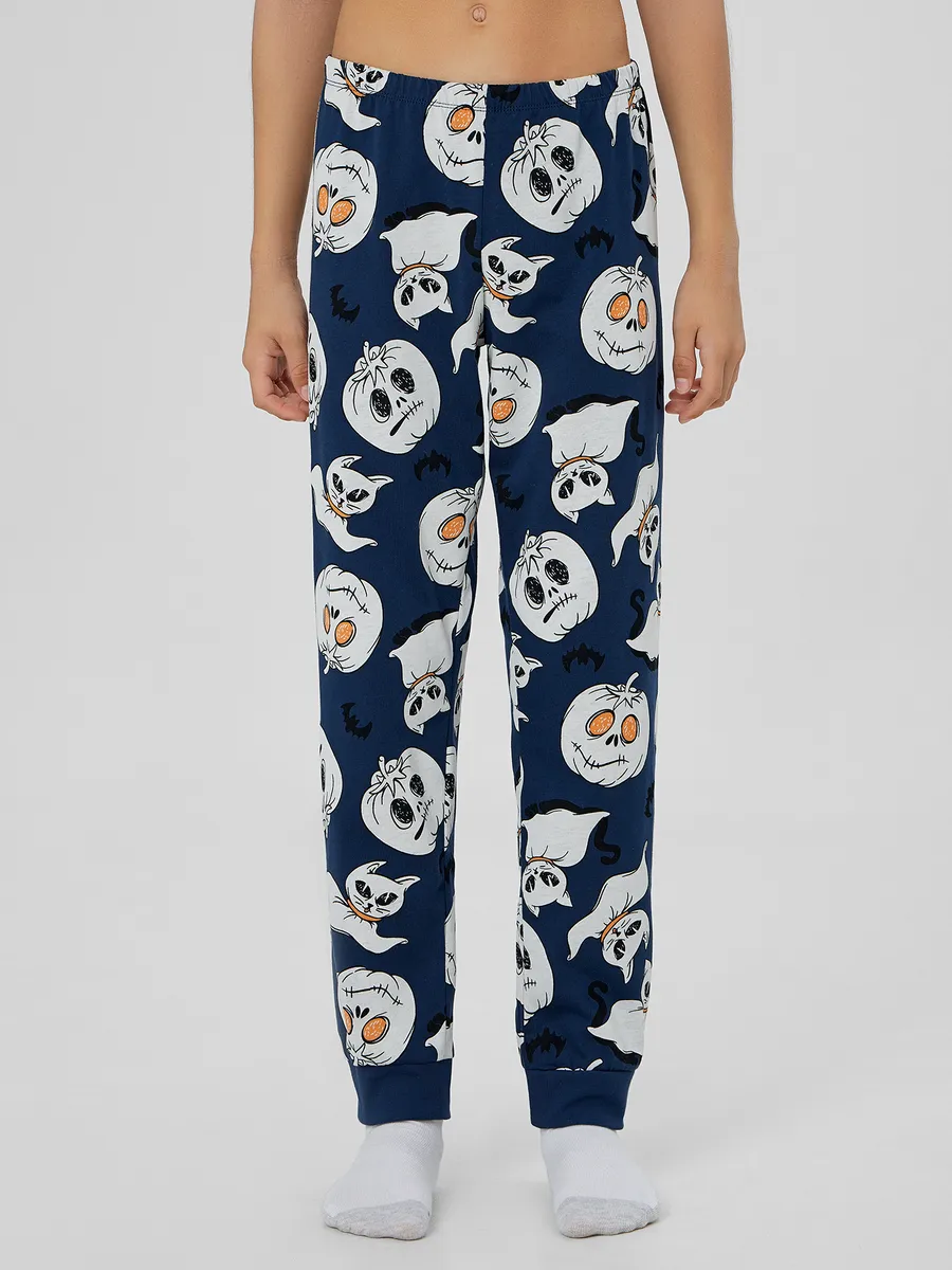 Пижама Mark Formelle (Марк Формэль) 563333/серый меланж 4306-А +привидения на синем - фото 7