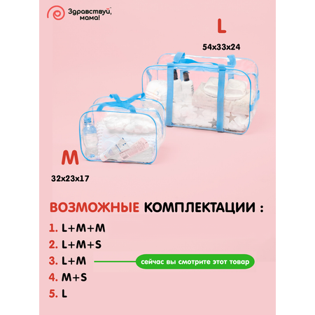 Сумка в роддом Здравствуй мама! Premium Quality 2 шт