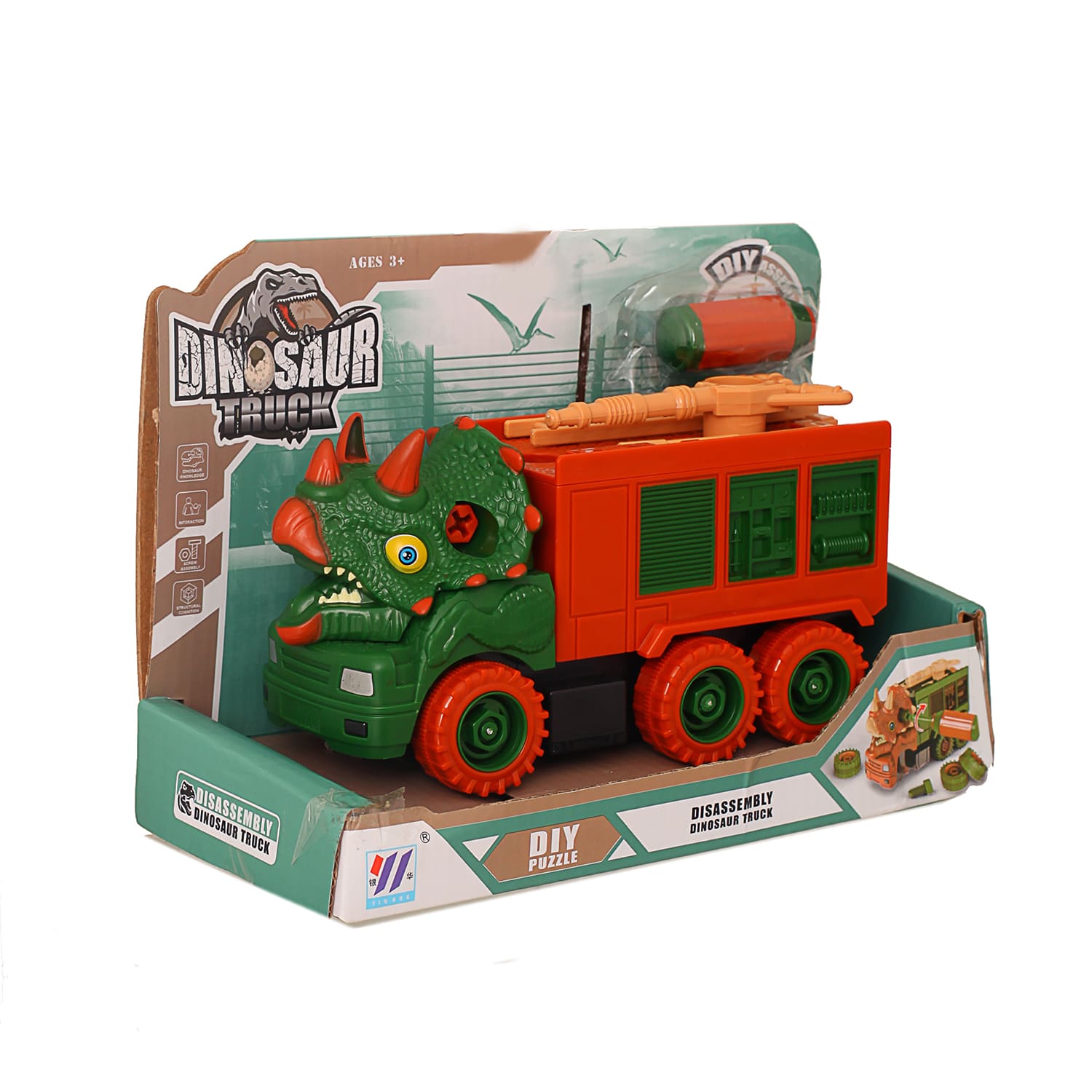 Конструктор Limei Динозавр-пожарная машина сборная игровая модель - фото 1