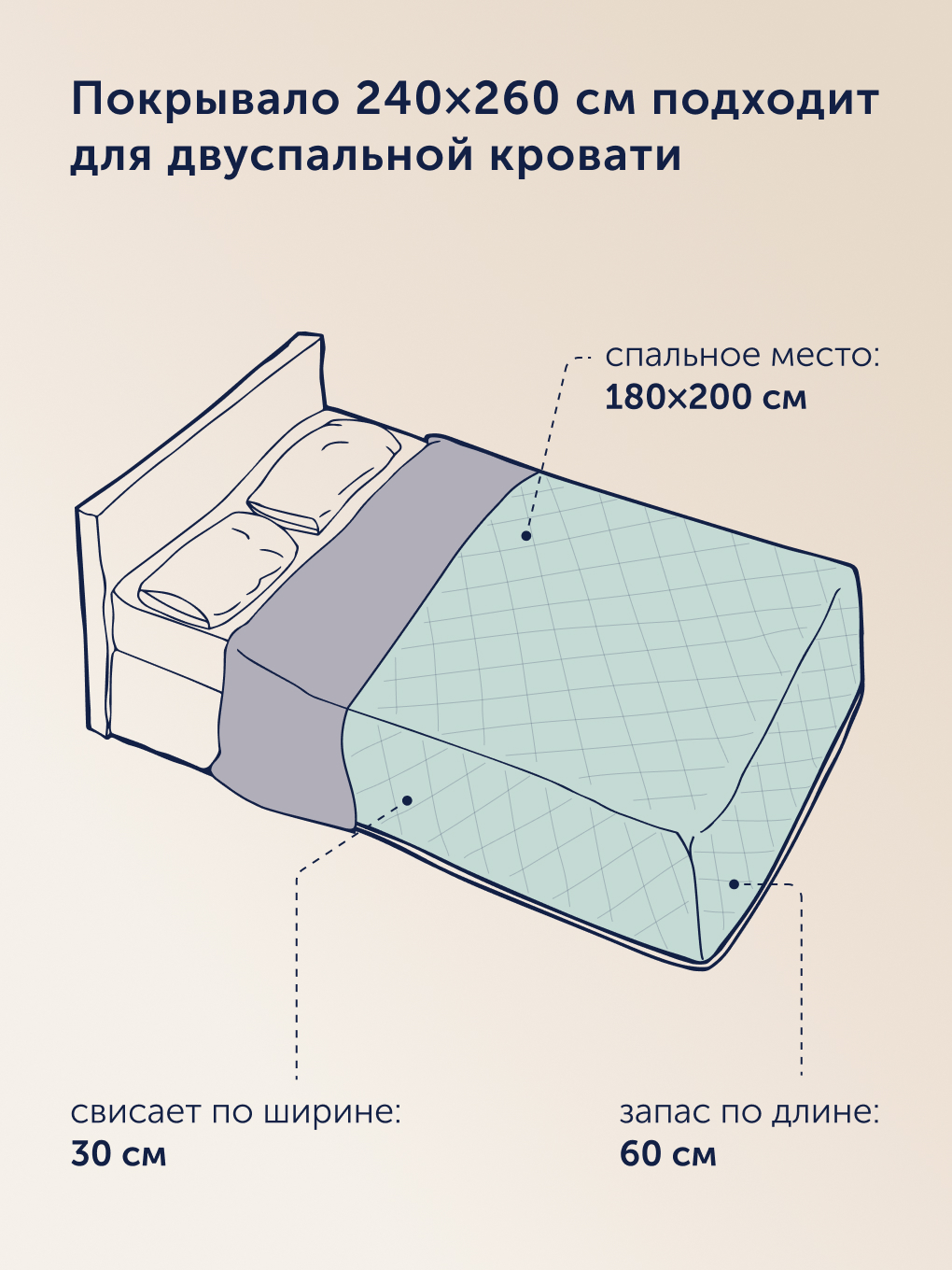 Комплект постельного белья buyson Лаванда/Мята 2 предм. - фото 7