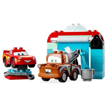 Конструктор LEGO DUPLO Мойка Молния МакКуин и Мэтр блочный