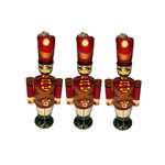 Елочная игрушка Хохлома Оптом деревянная фигурка Гусар 3 шт