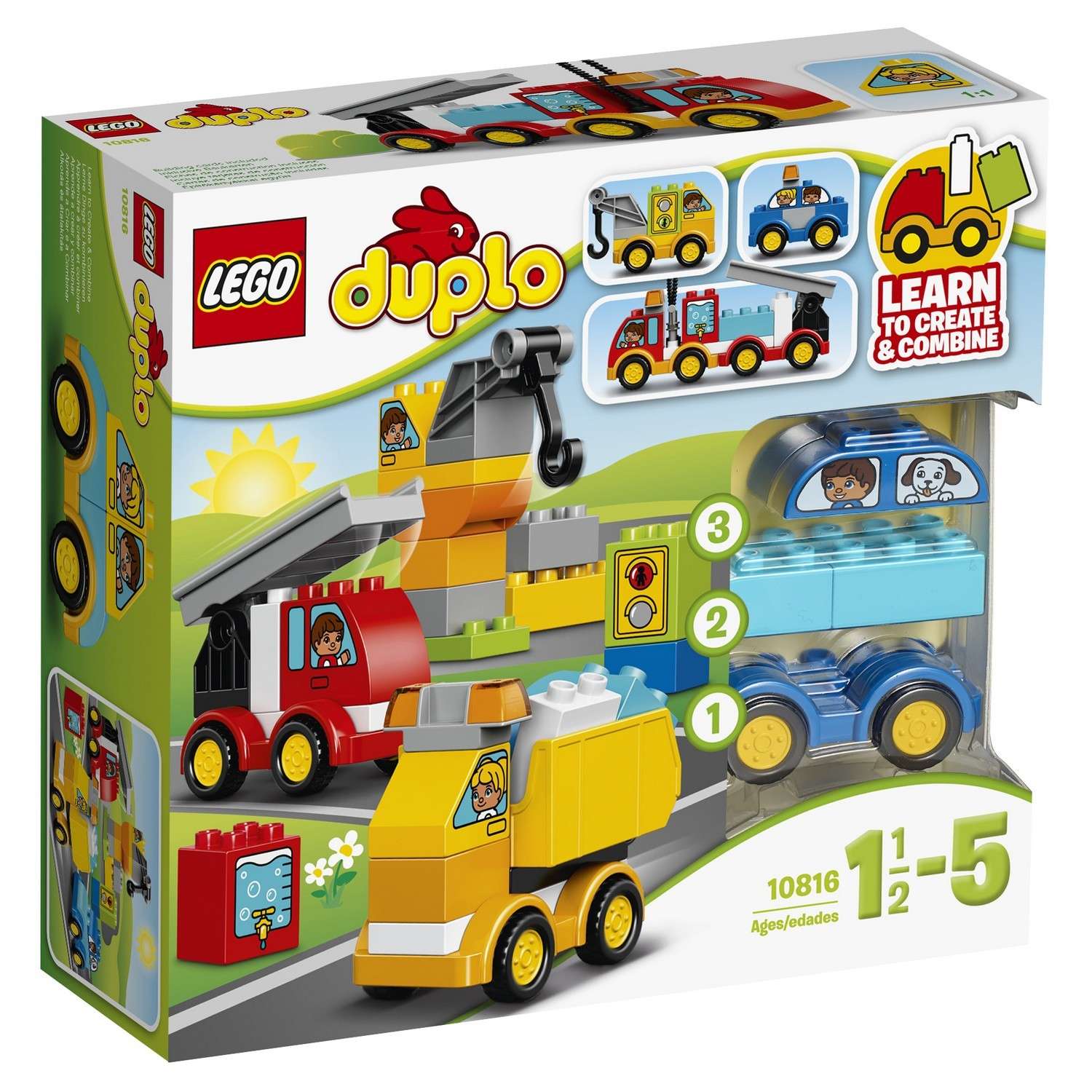 Конструктор LEGO DUPLO Мои первые машинки блочный - фото 2