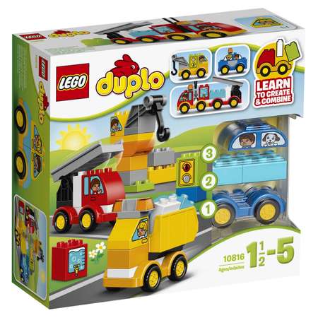 Конструктор LEGO DUPLO Мои первые машинки блочный