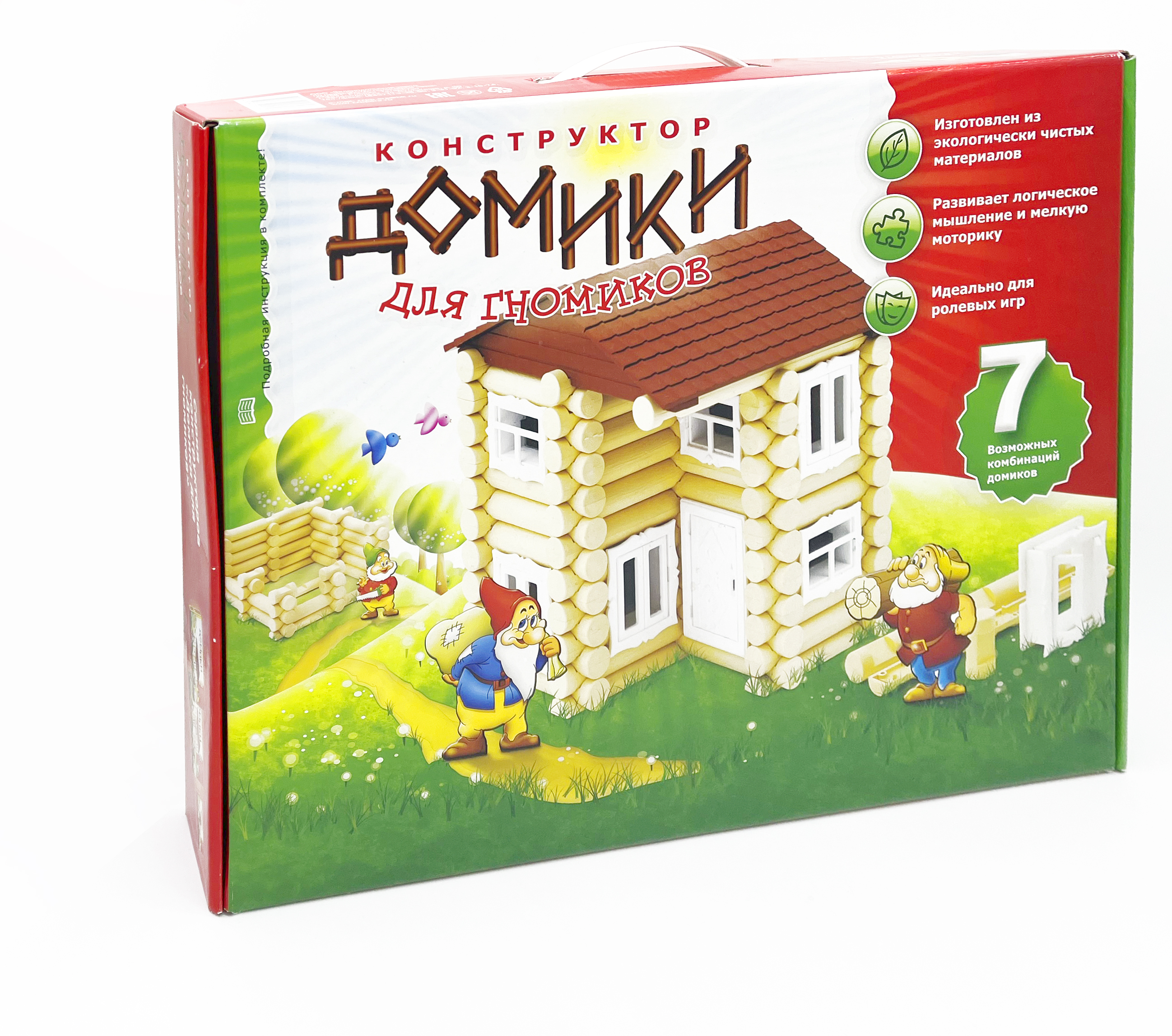 Конструктор ЭРА фабрика игрушек Домики для Гномиков блочный - фото 1