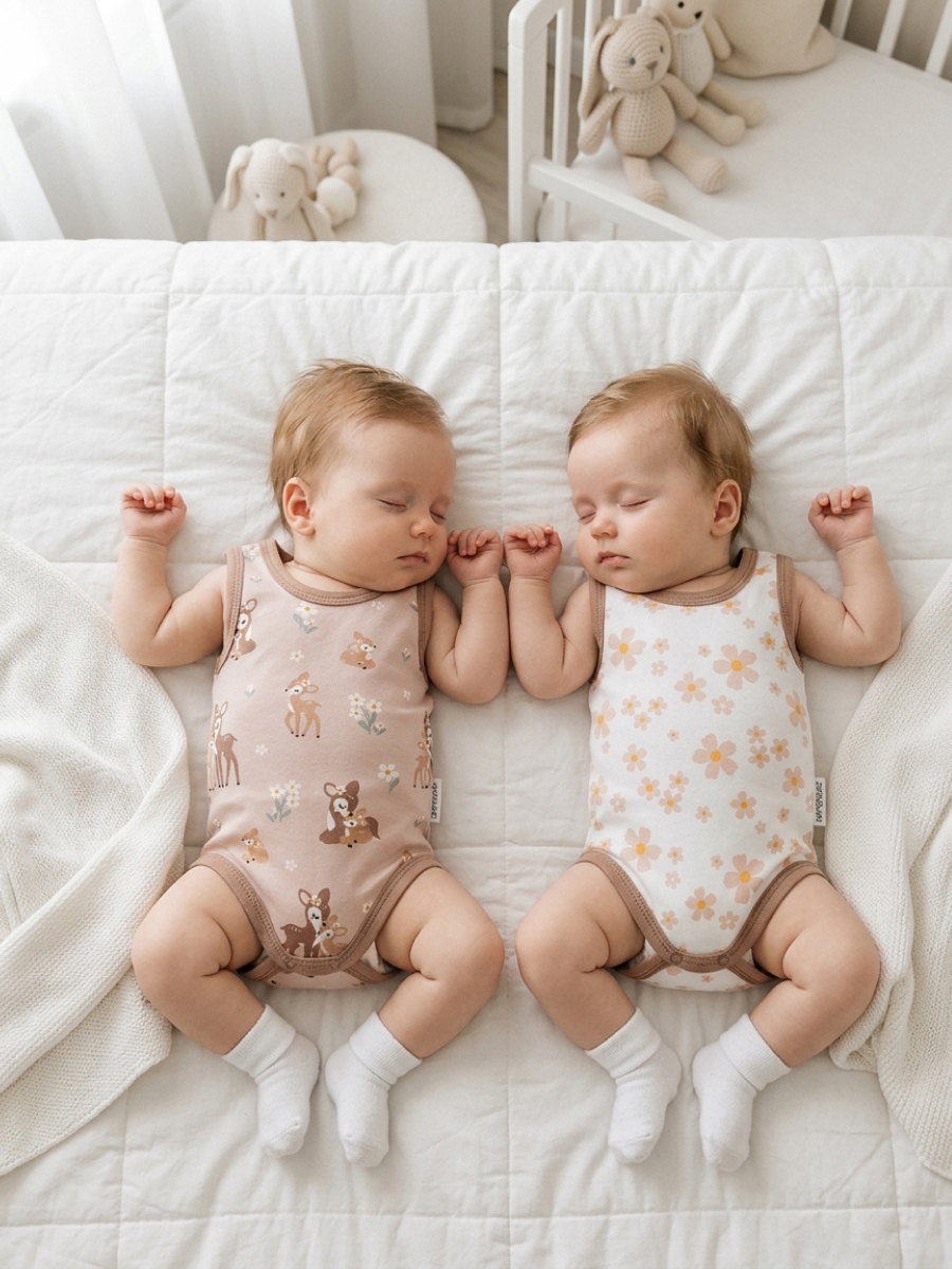 Изображение товара Комплект боди-майка для новорожденных Эскимо 2 шт размер 74