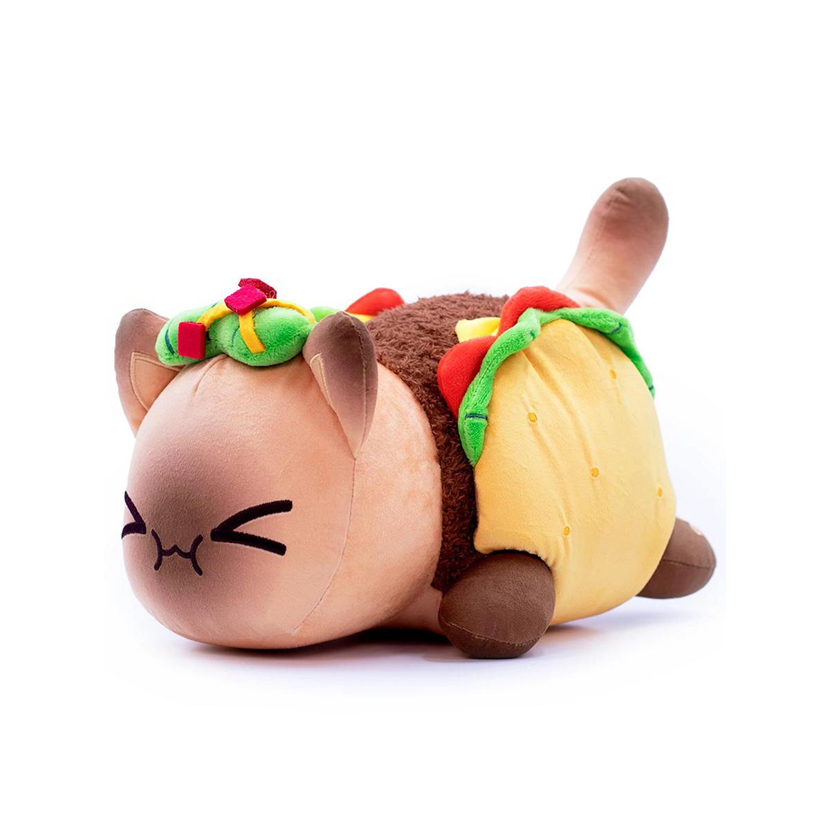 Мягкая игрушка-подушка Михи-Михи кот Бутерброд Taco Cat 25 см - фото 1
