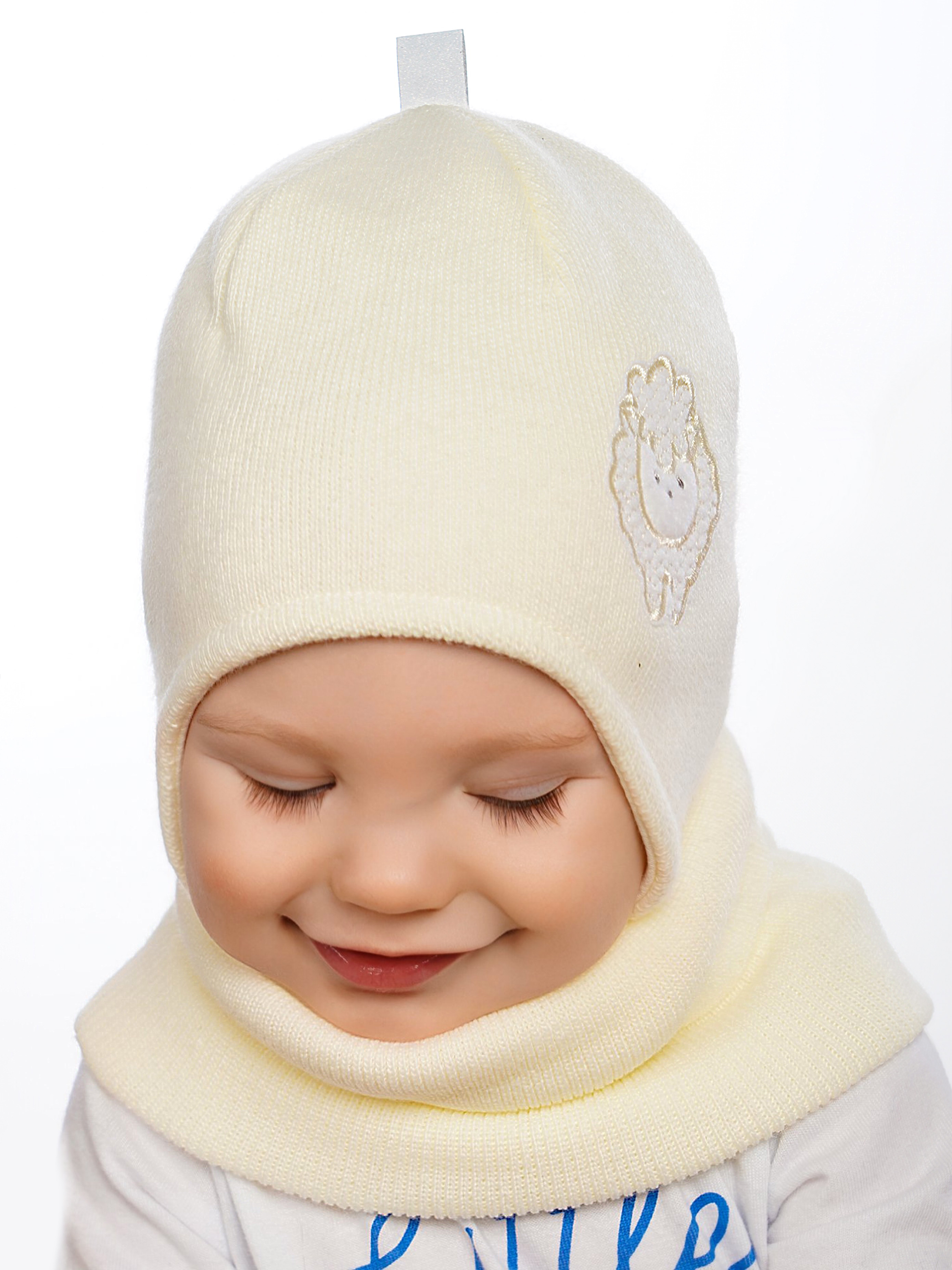 Шапка и снуд ПриКиндер U-Sp24201 Цвет: Молочный - фото 12