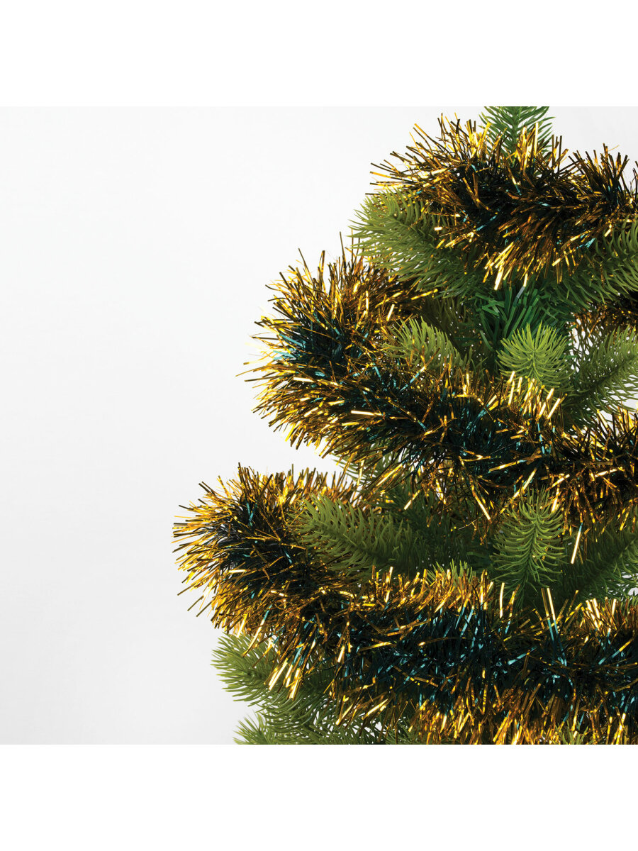 Мишура новогодняя Золотая сказка украшение декор для елки набор 3 шт 100мм х 2м - фото 8