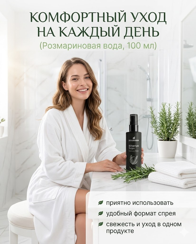 Розмариновая вода DESTEK для кожи и волос - фото 7