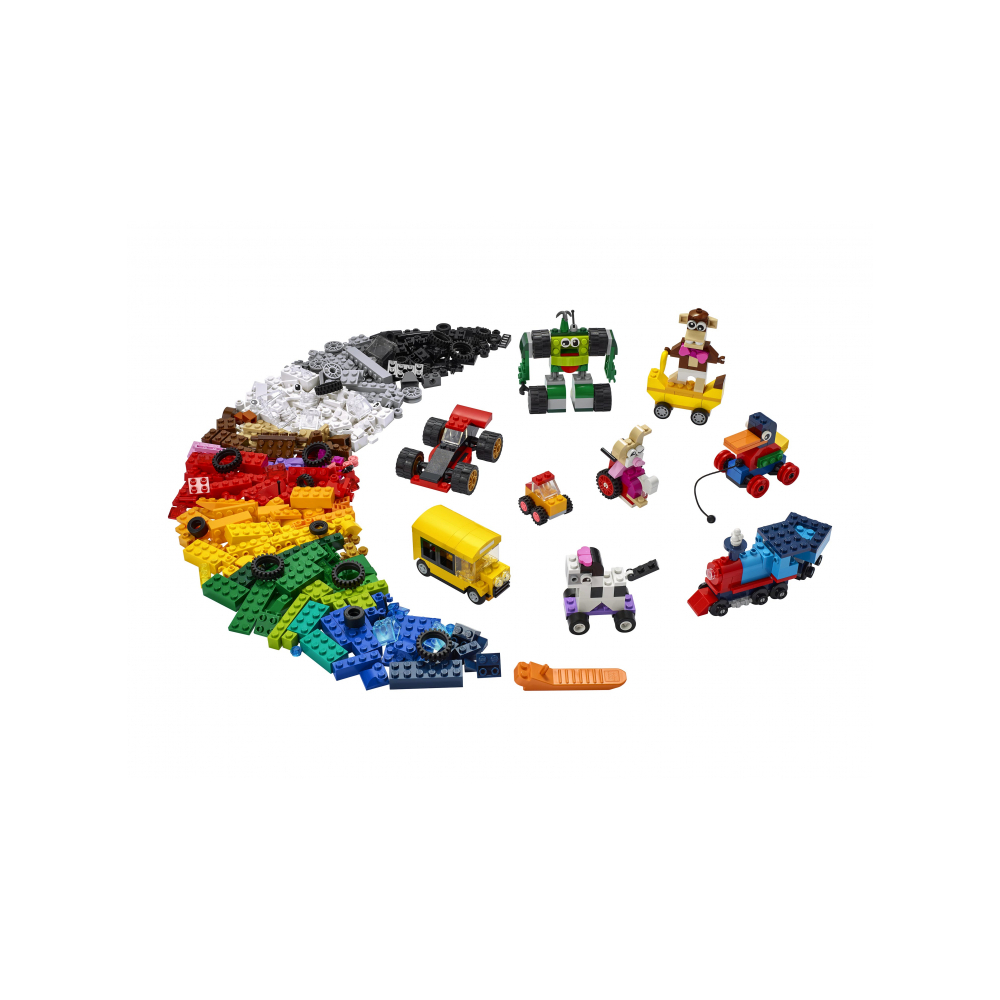 Конструктор LEGO Classic Кубики и колёса 11014 1 дет. - фото 2