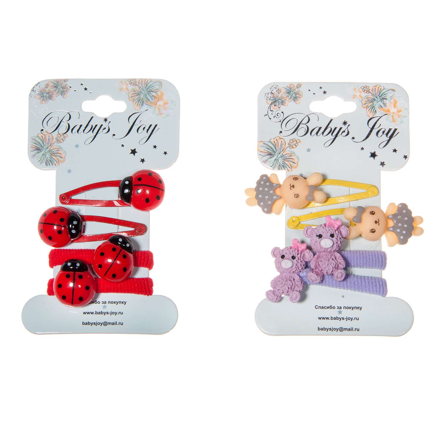 Зажим для волос Babys JOY 2шт в ассортименте AL 972 AL 972 - фото 1