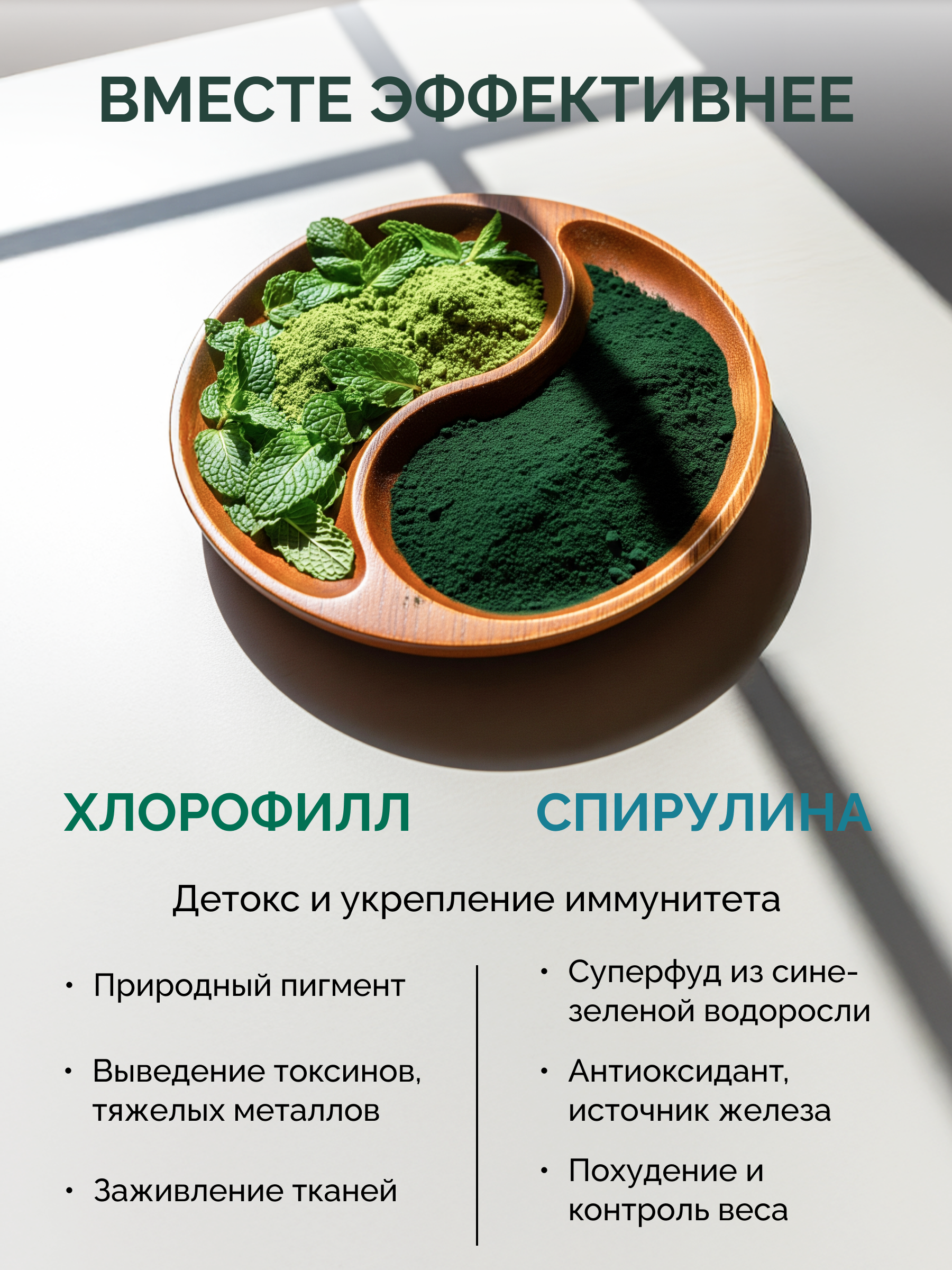 Хлорофилл жидкий со спирулиной, набор MedCraft 2 шт, вкус мята - фото 5