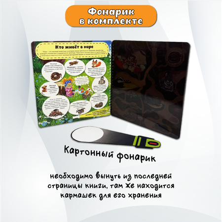 Детская книга БимБиМон с фонариком Что там, под Землёй?