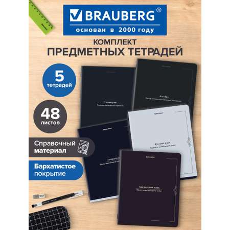 Тетрадь Brauberg 48 лист. 5 шт.